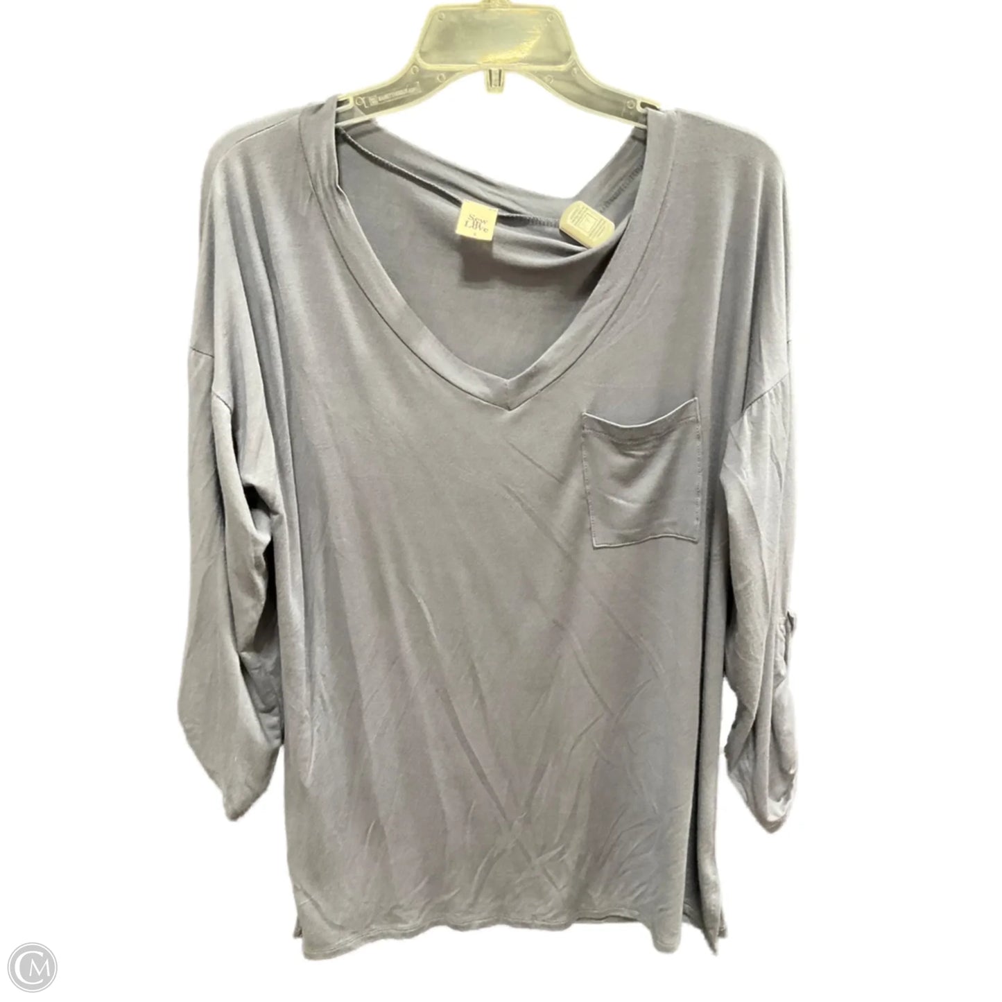 Top Long Sleeve Basic By Sew In Love In Blue, Size: S