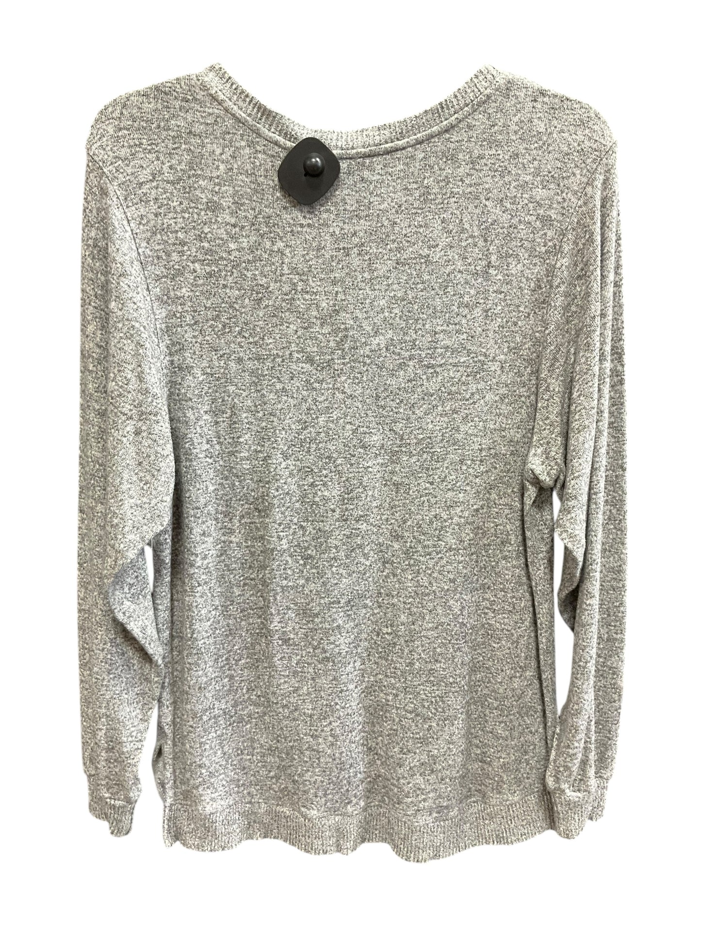 Top Long Sleeve Basic By Anthropologie In Grey, Size: Xs