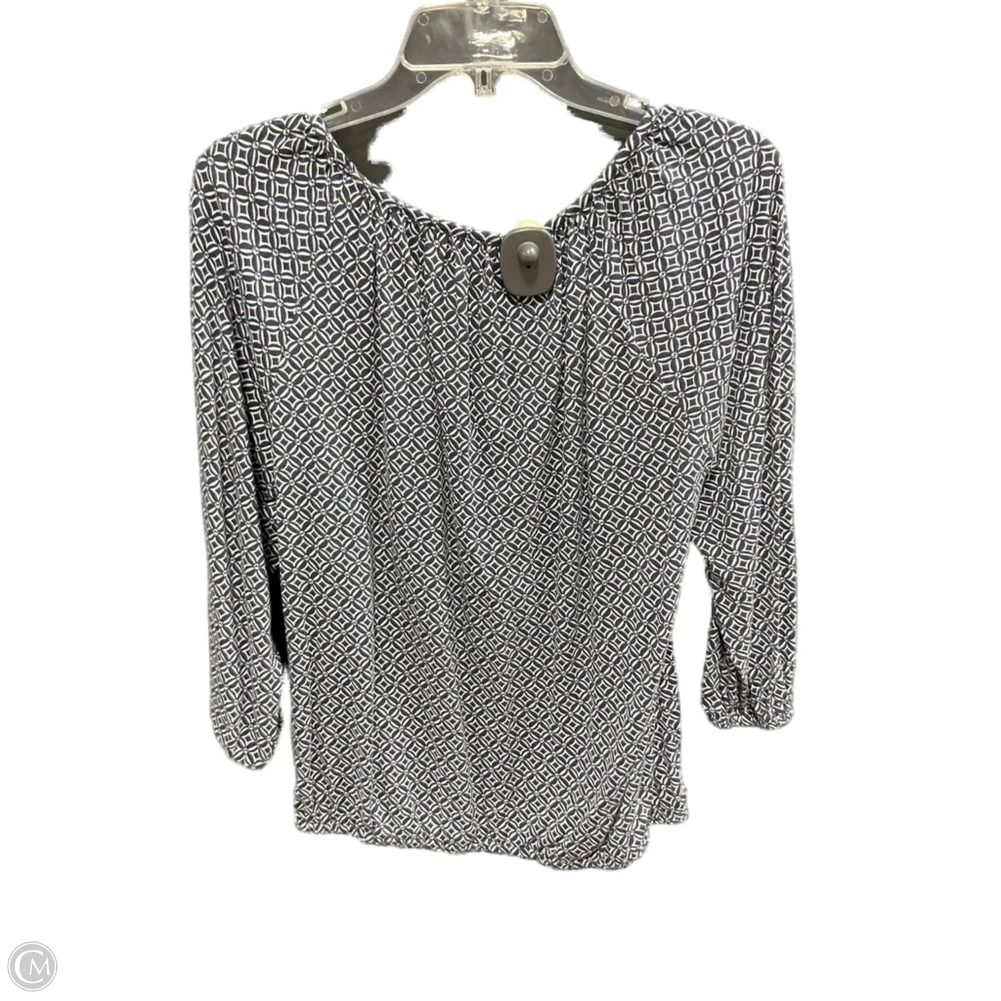 Top 3/4 Sleeve Basic By Michael By Michael Kors In Navy, Size: S