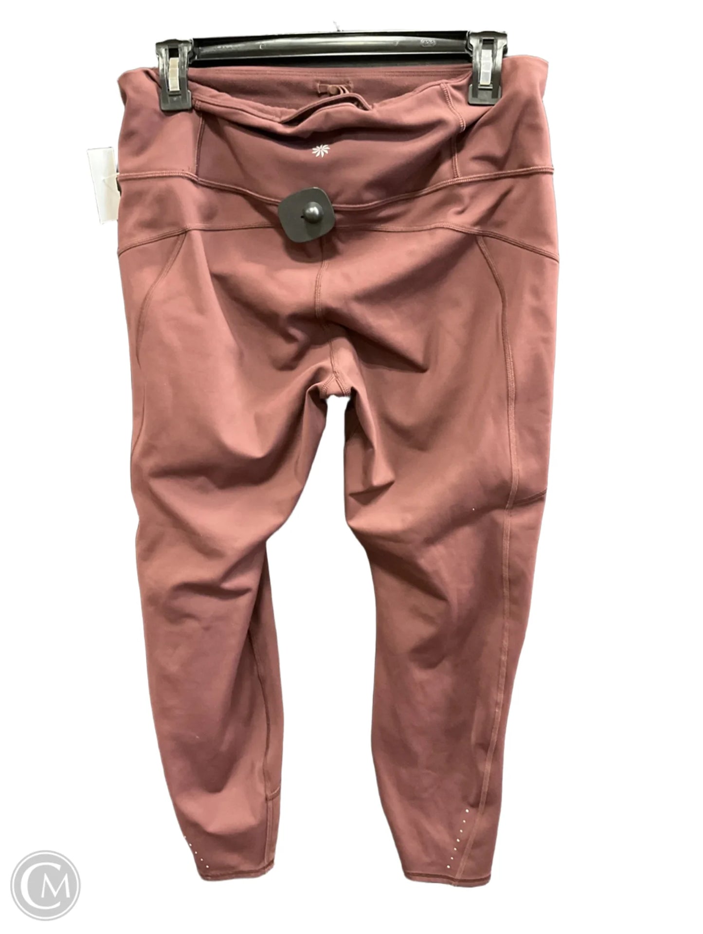 Athletic Leggings By Athleta In Maroon, Size: L