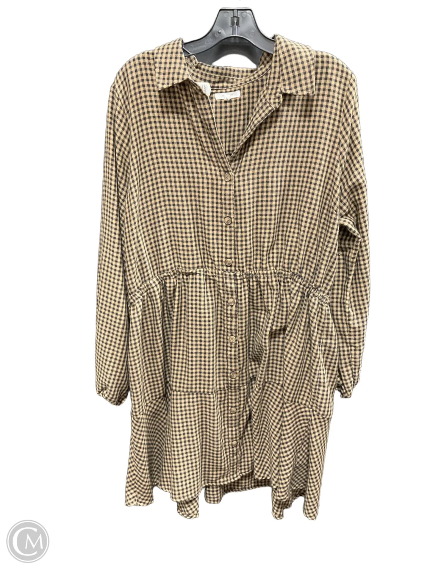 Dress Casual Short By Maurices In Black & Tan, Size: 1x