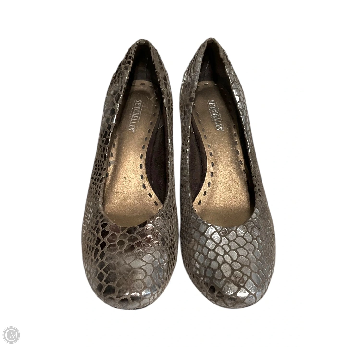 Shoes Heels Wedge By Seychelles In Snakeskin Print, Size: 7