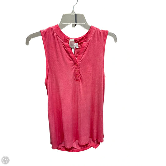 Top Sleeveless By Cable And Gauge In Pink, Size: S