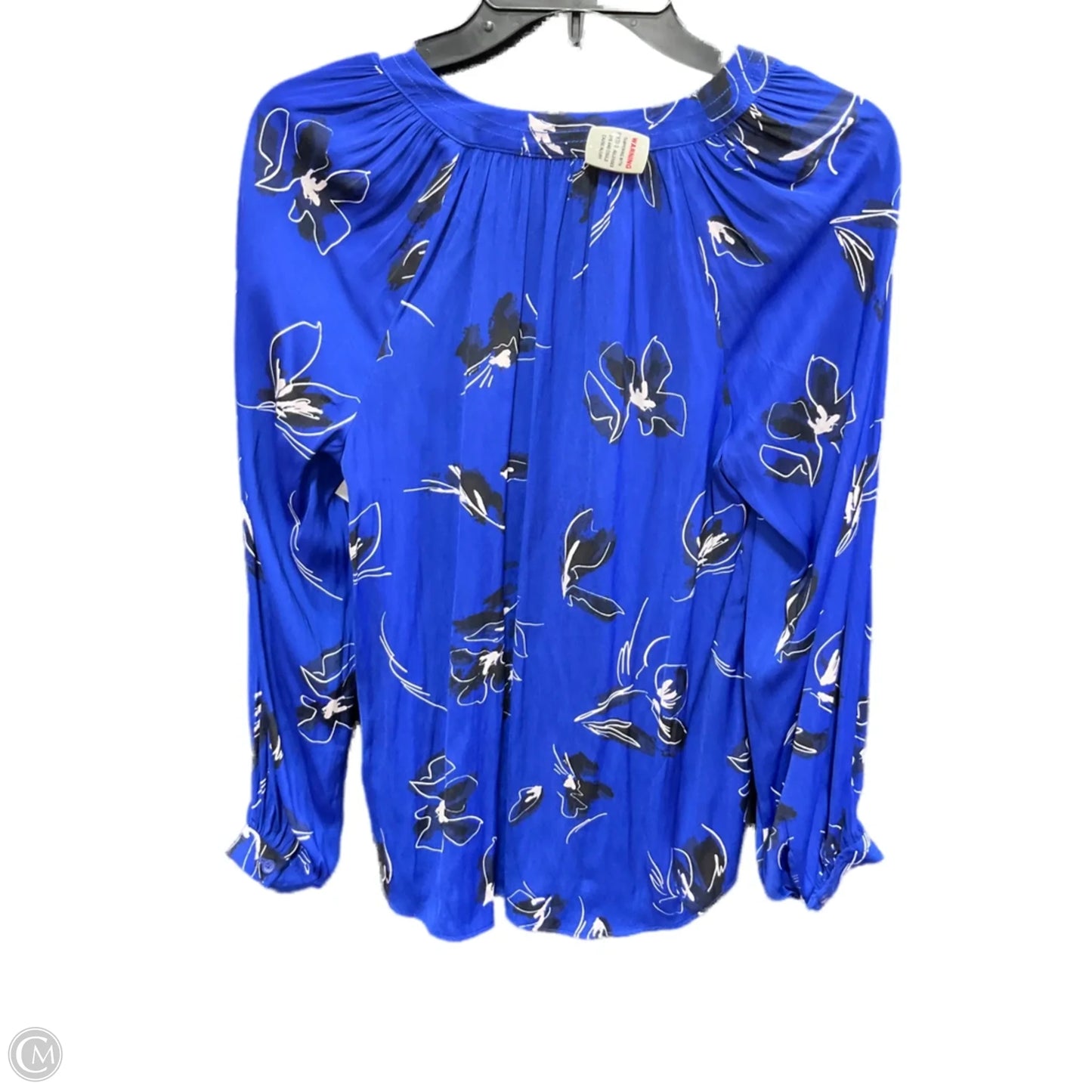 Top Long Sleeve By Nine West Apparel In Blue, Size: S