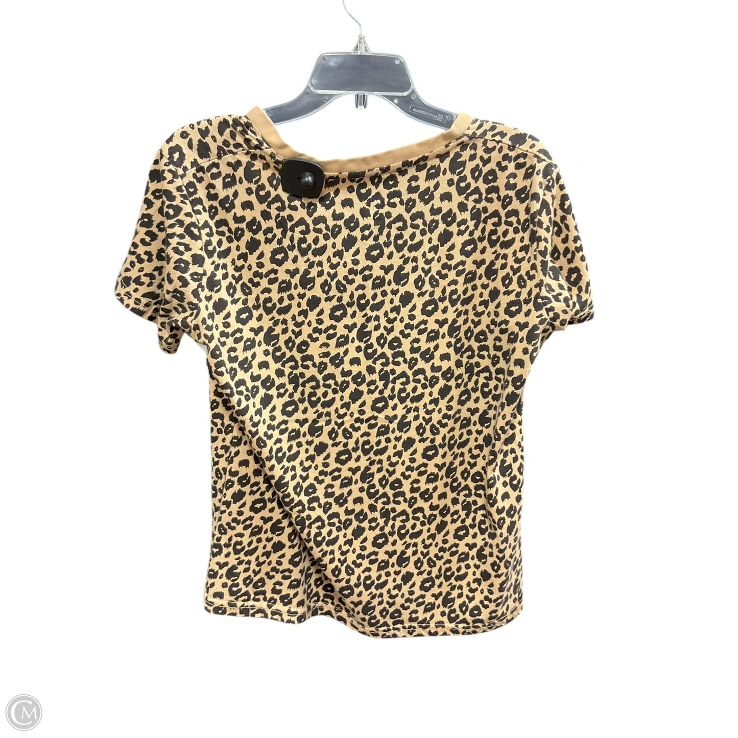 Top Short Sleeve Basic By Clothes Mentor In Animal Print, Size: M