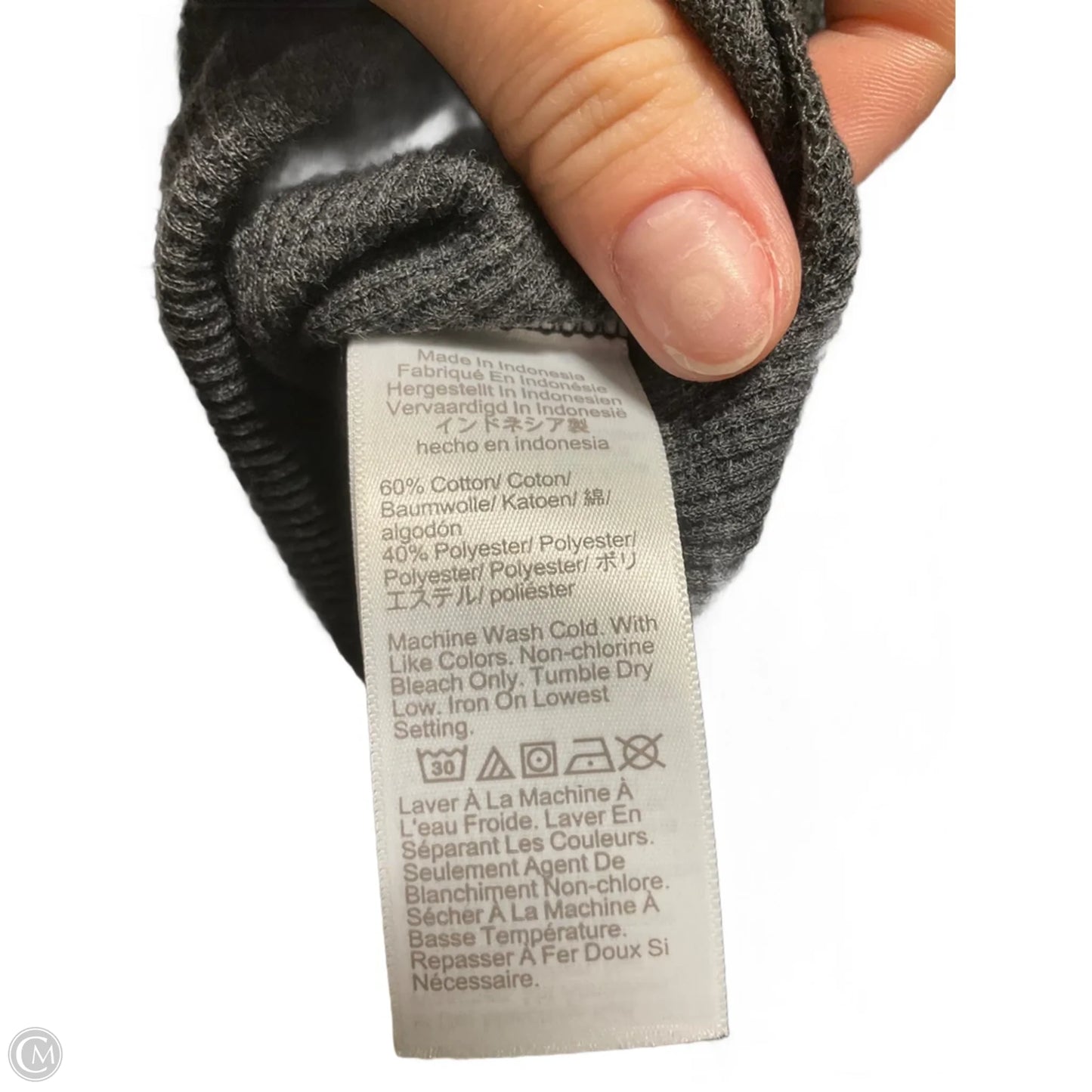 Top Long Sleeve Basic By J. Crew In Grey, Size: Xs