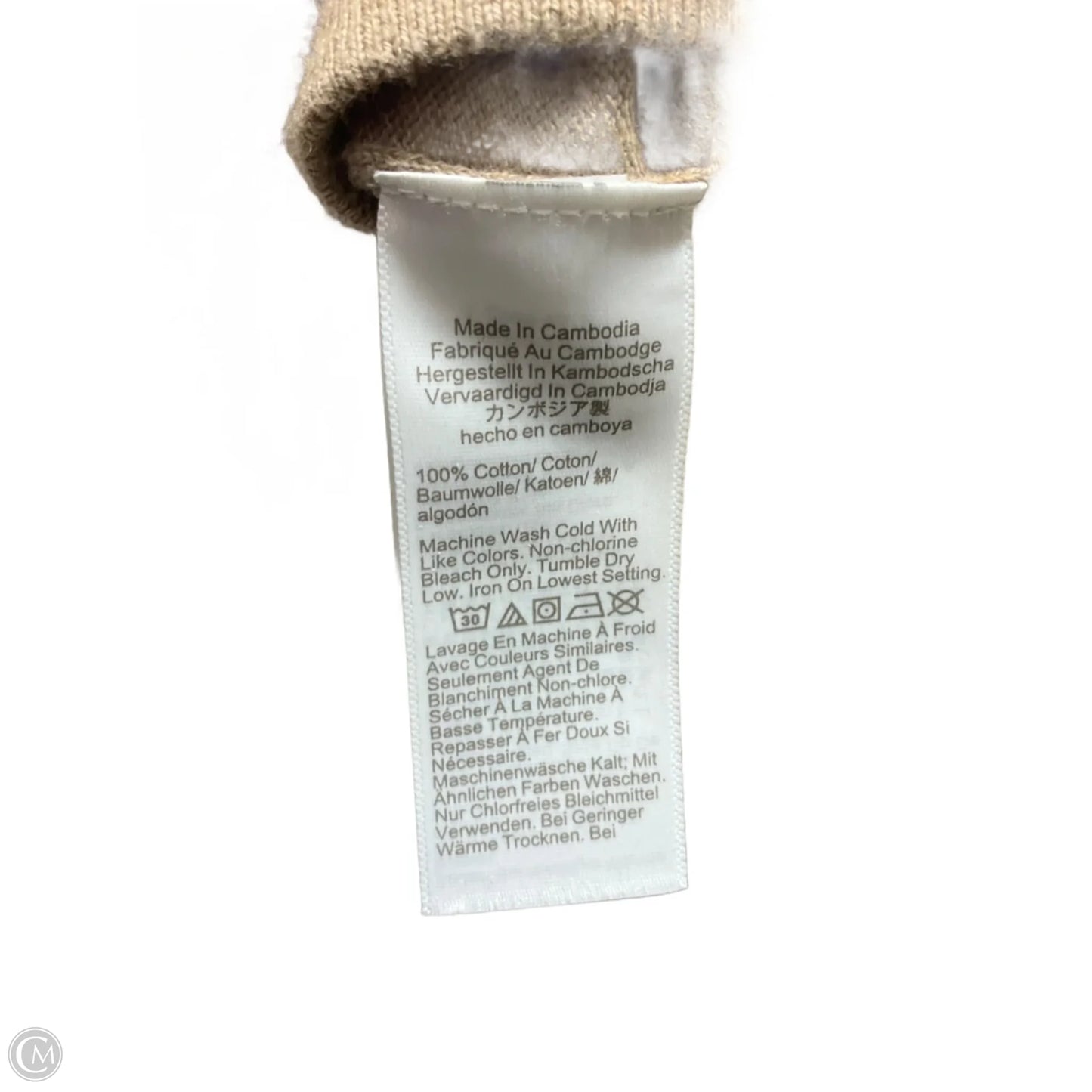 Top Long Sleeve By J. Crew In Tan, Size: S