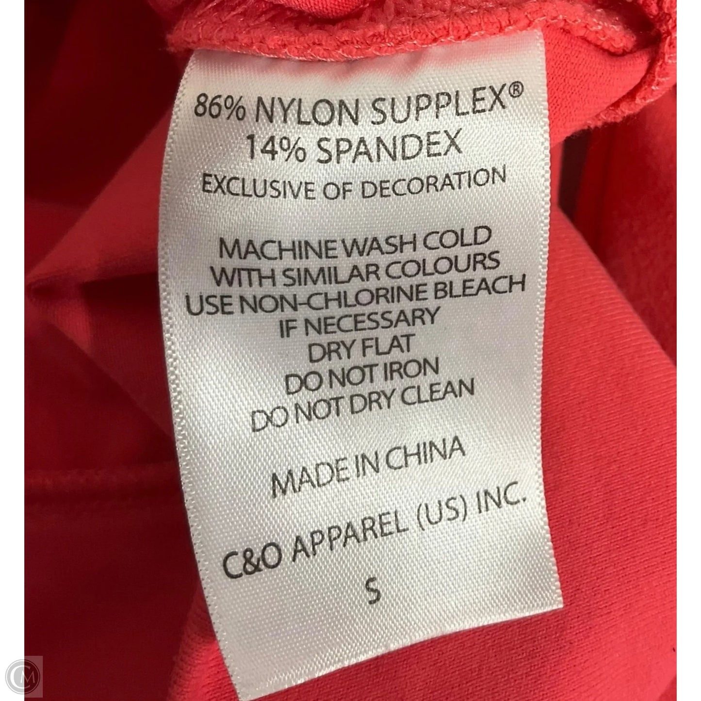 Athletic Jacket By Tuff Athletics In Coral, Size: S