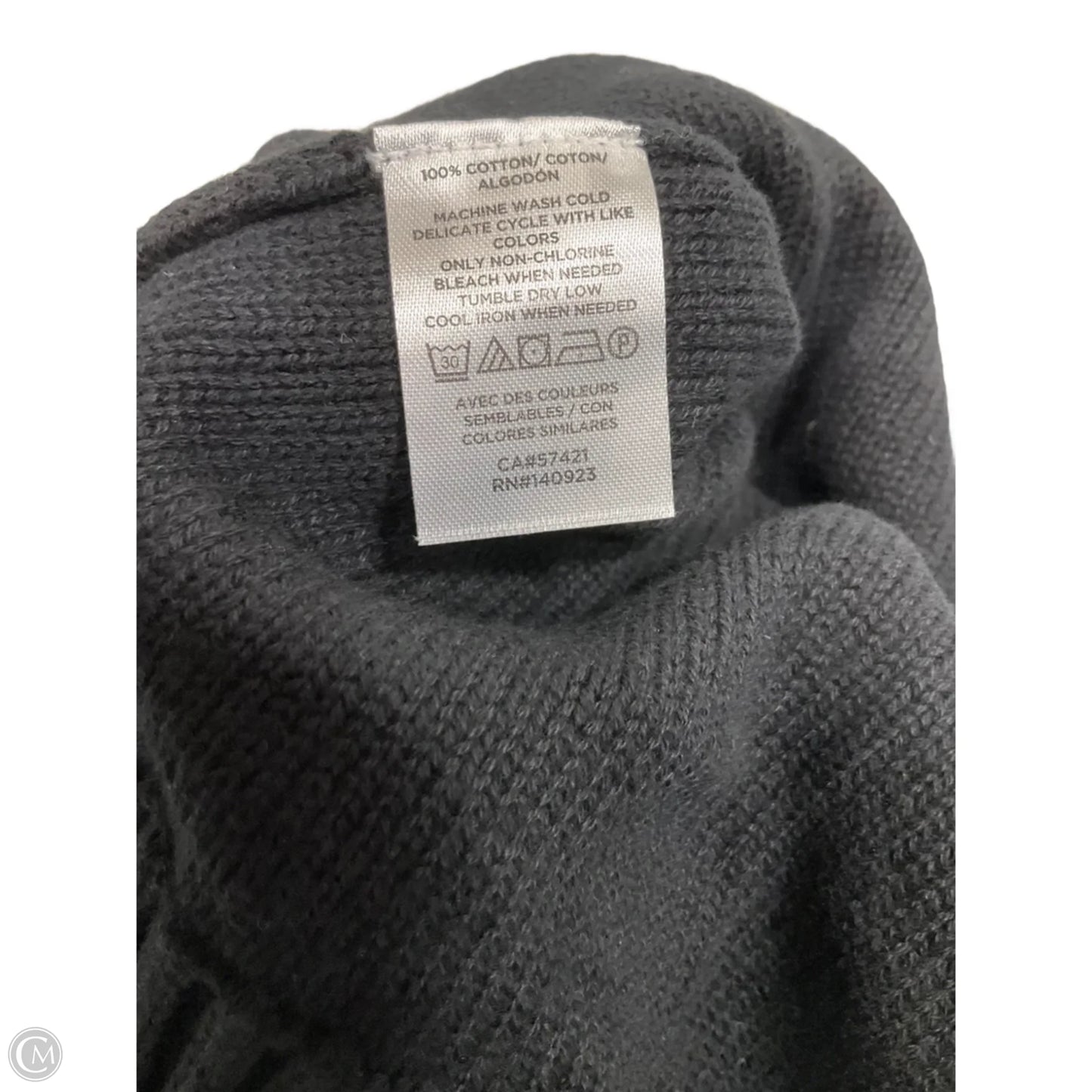 Sweater Cardigan By Loft In Black, Size: M