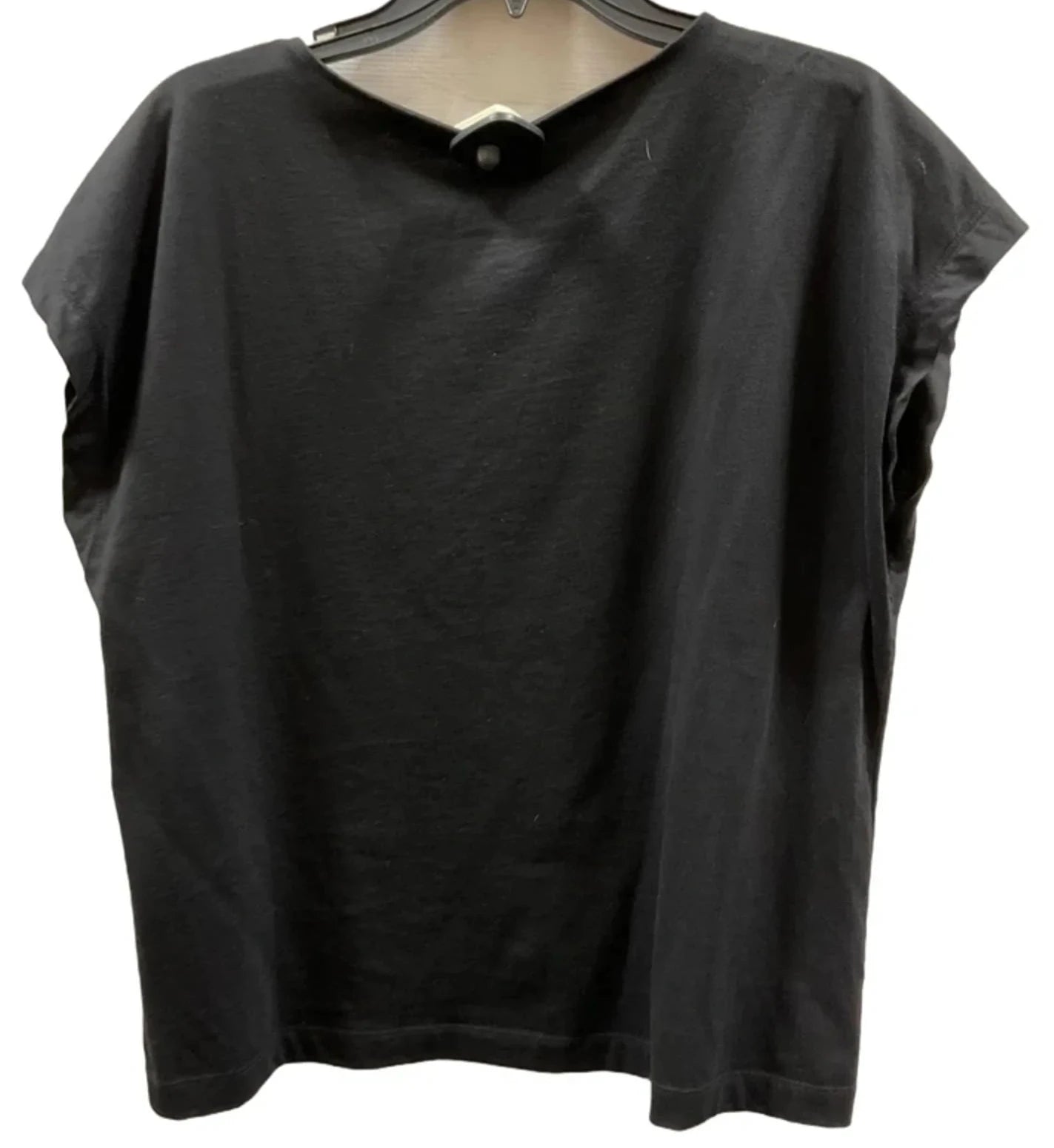 Top Short Sleeve Basic By Loft In Black, Size: L