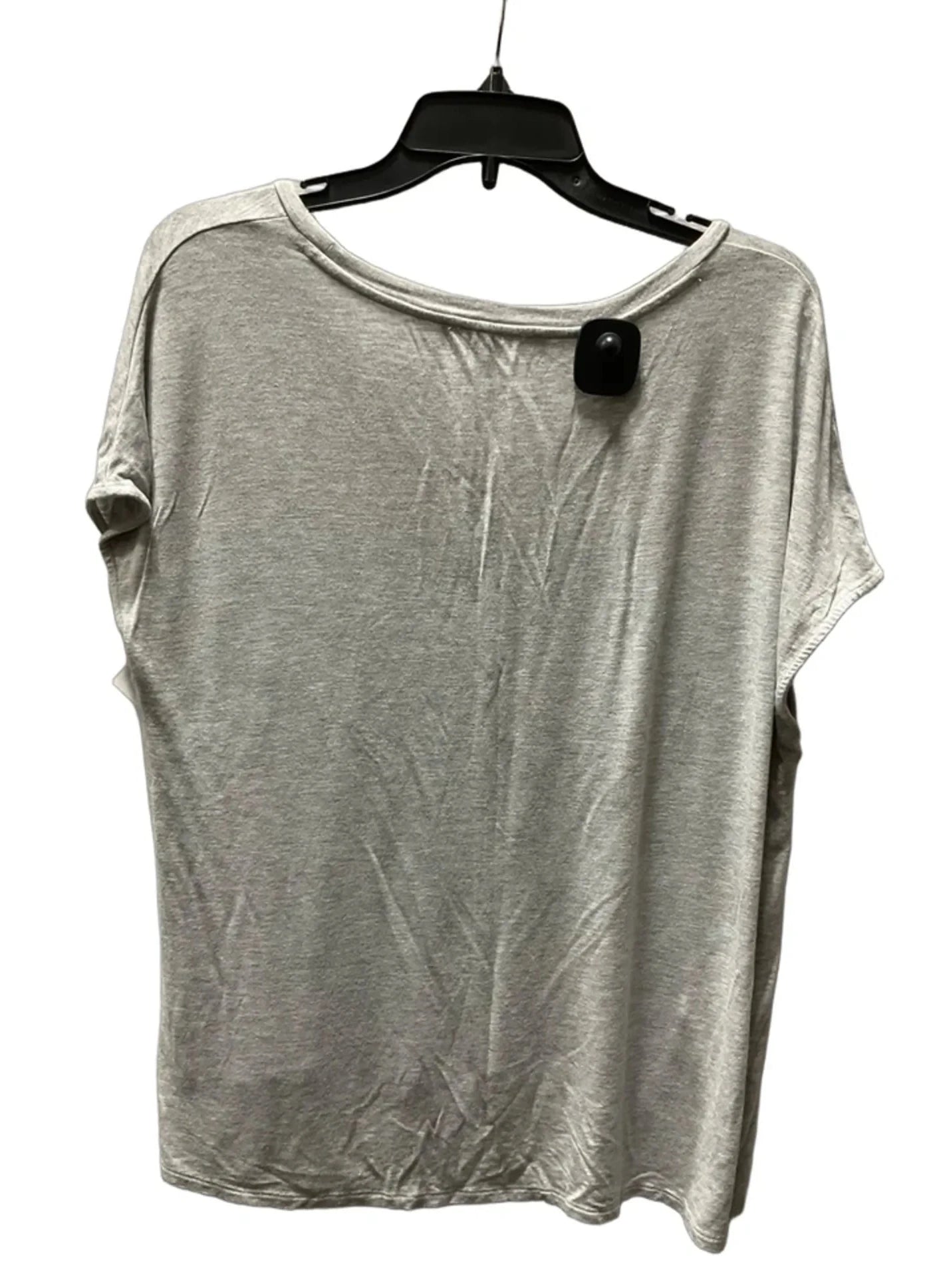 Top Short Sleeve Basic By Loft In Grey, Size: M
