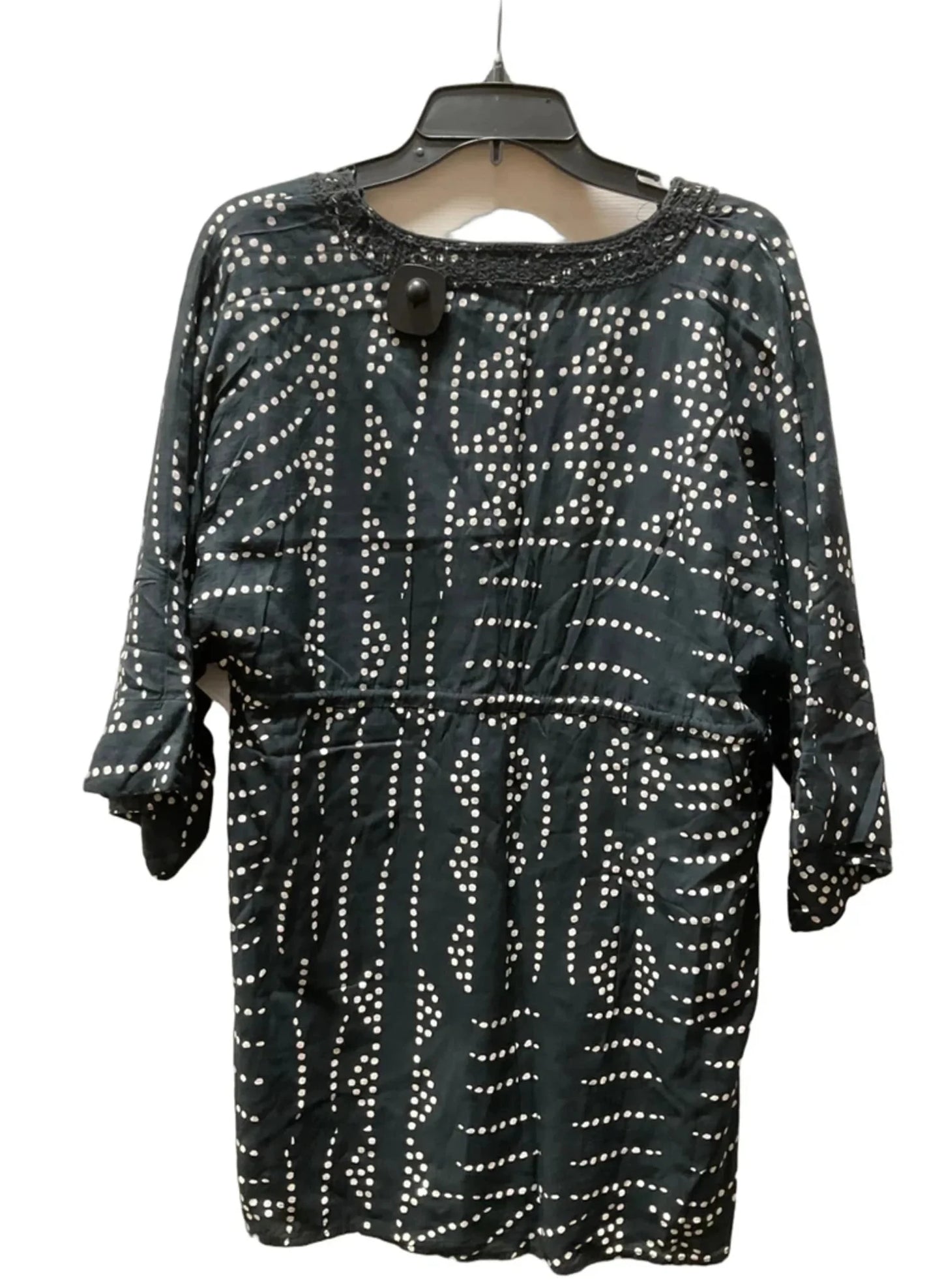 Top Short Sleeve By Zara In Black, Size: S