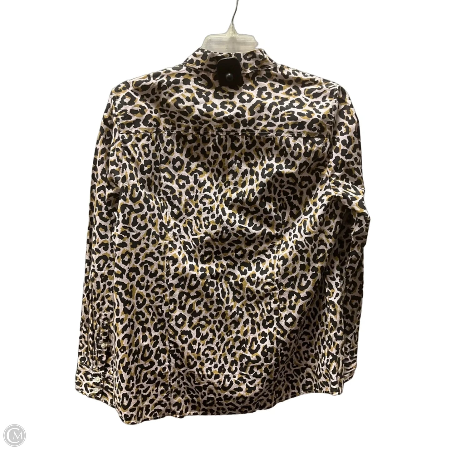 Blouse Long Sleeve By J. Crew In Animal Print, Size: M
