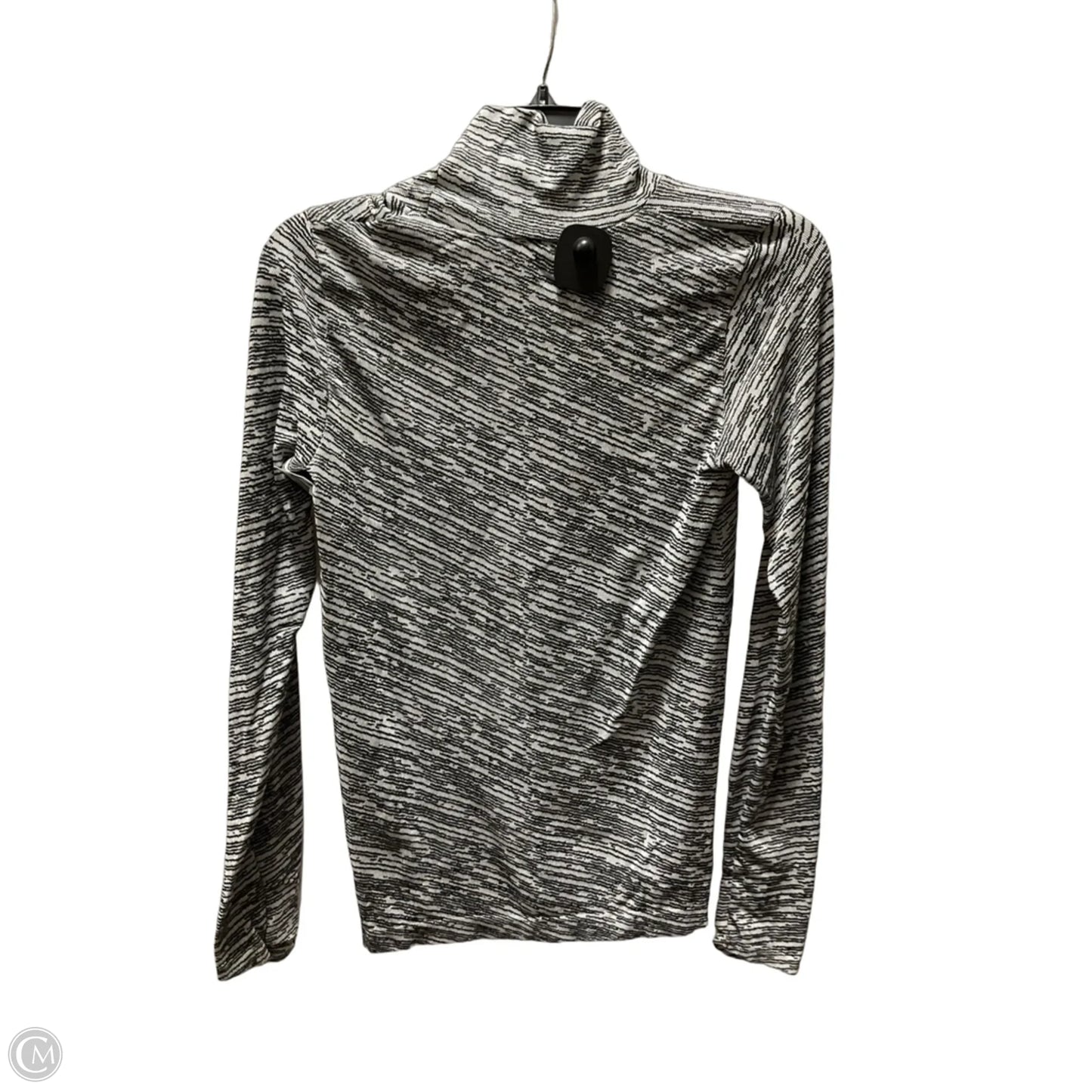 Athletic Top Long Sleeve Collar By Athleta In Black, Size: S