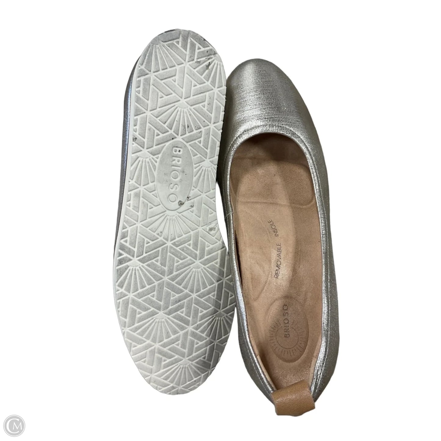 Shoes Flats By Cmc In Gold, Size: 8.5