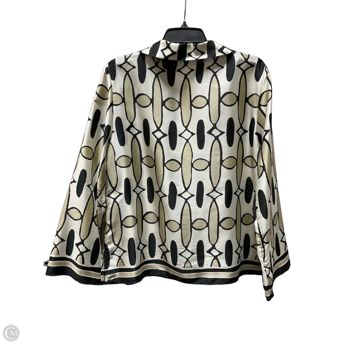 Blouse Long Sleeve By Zara In Black, Size: L