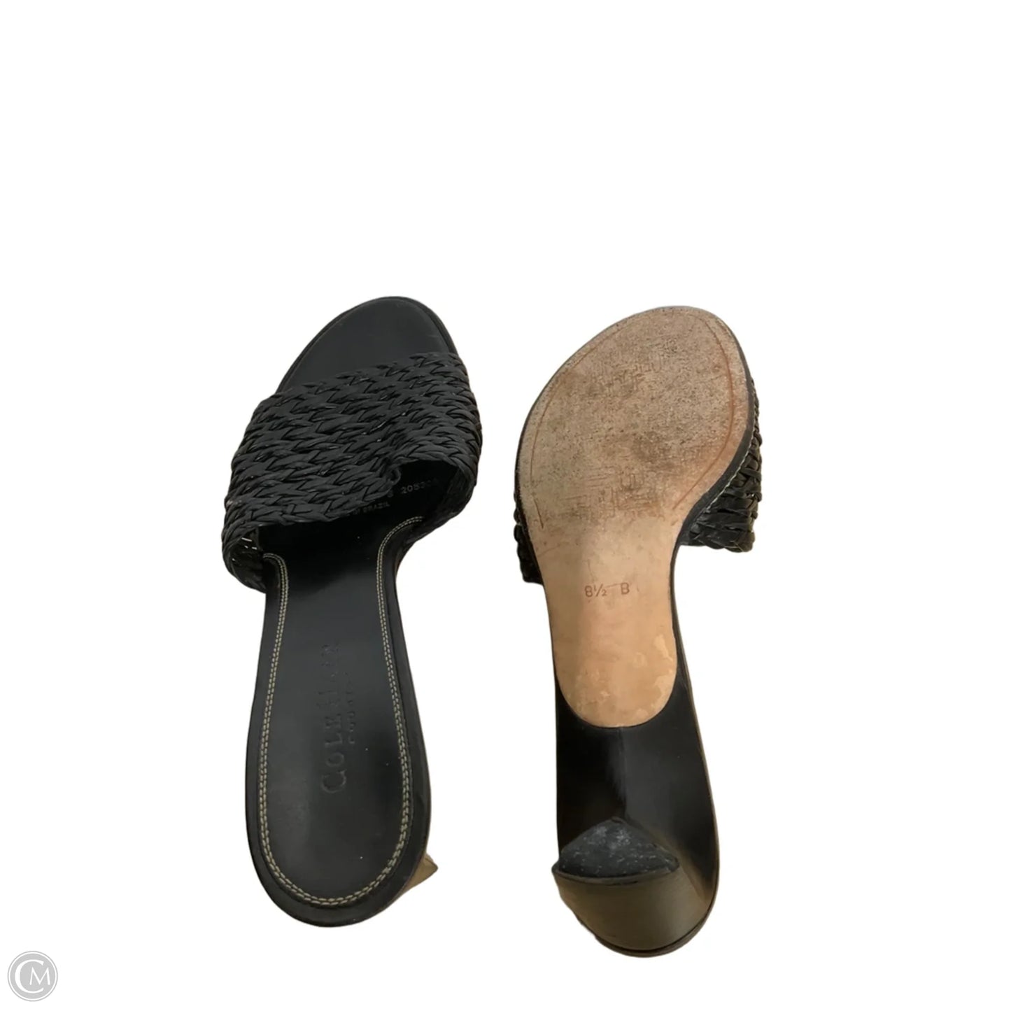 Sandals Heels Kitten By Cole-haan In Black, Size: 8.5