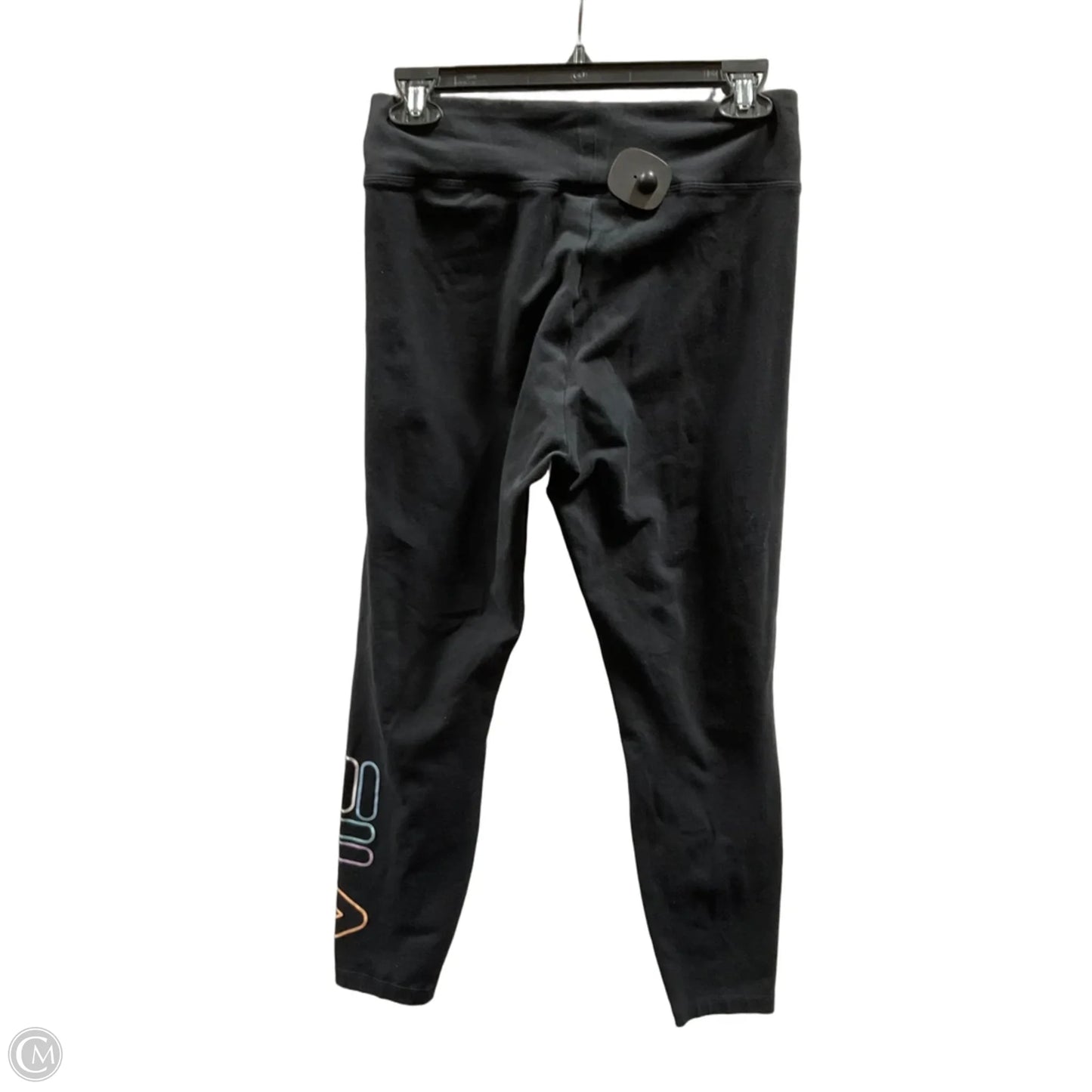 Athletic Leggings By Fila In Black, Size: M
