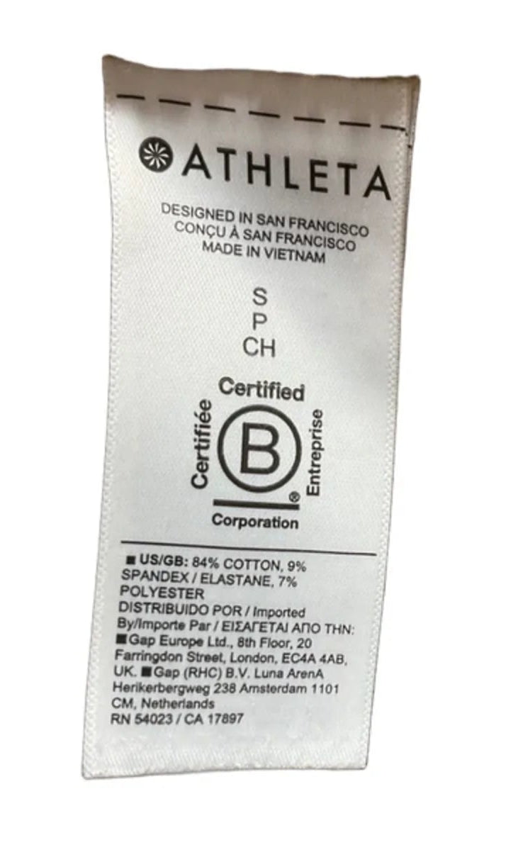 Top Short Sleeve Basic By Athleta In Tan, Size: Sp