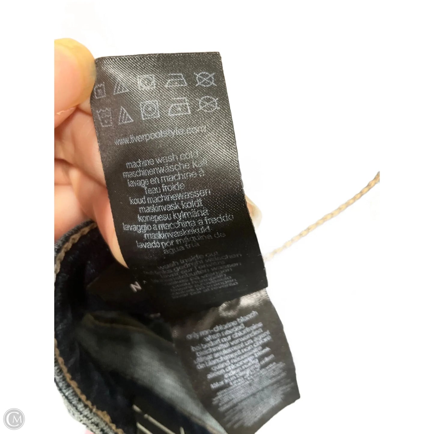 Jeans Straight By Liverpool In Blue, Size: 8