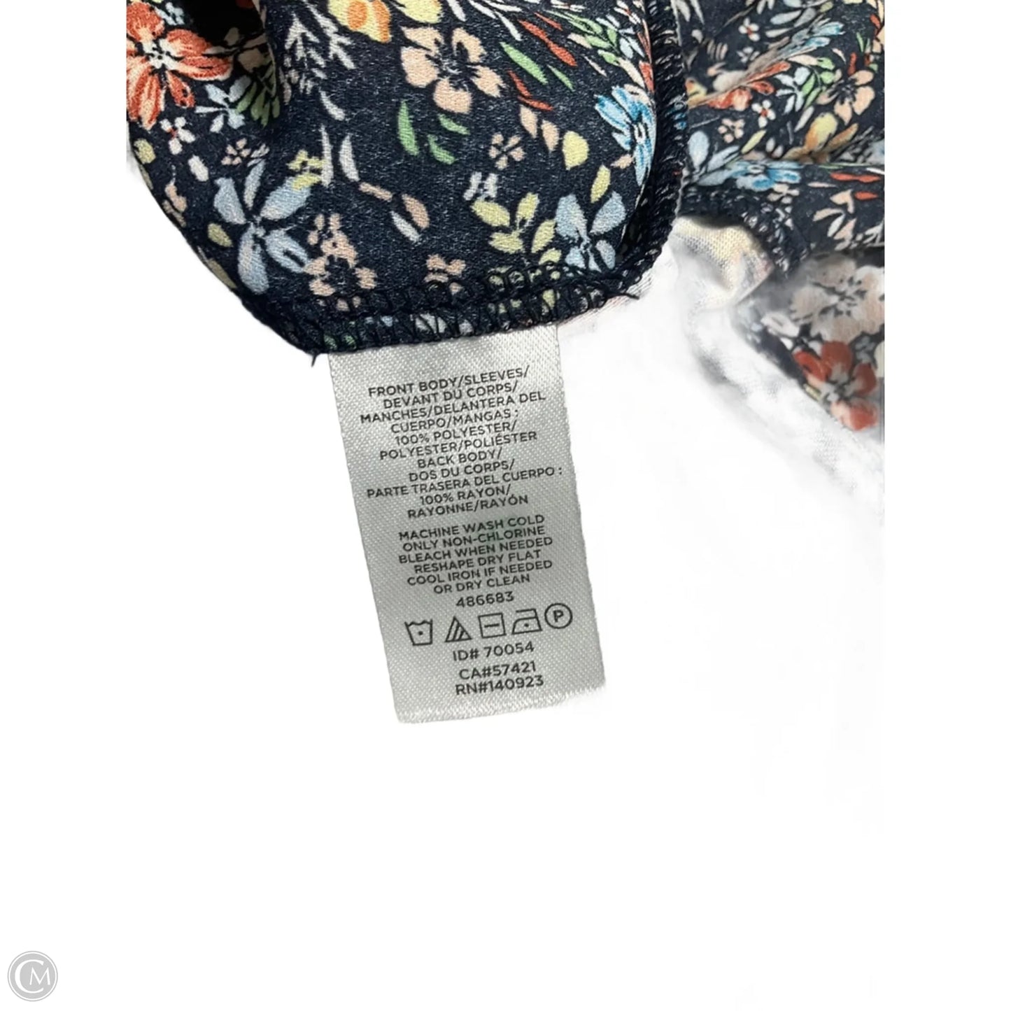 Top Long Sleeve By Loft In Floral Print, Size: M