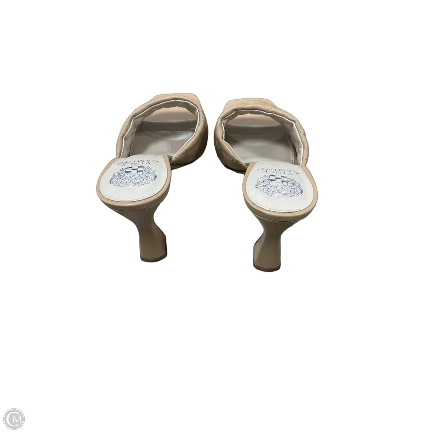 Sandals Heels Stiletto By Vince Camuto In Tan, Size: 9.5