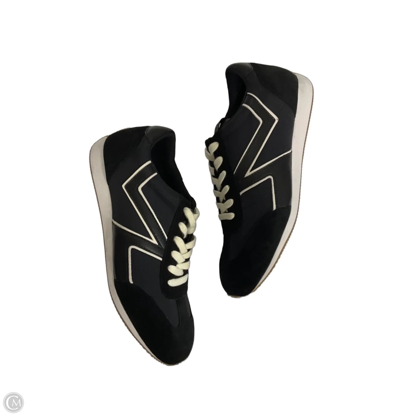 Shoes Sneakers By Talbots In Black & Cream, Size: 8.5