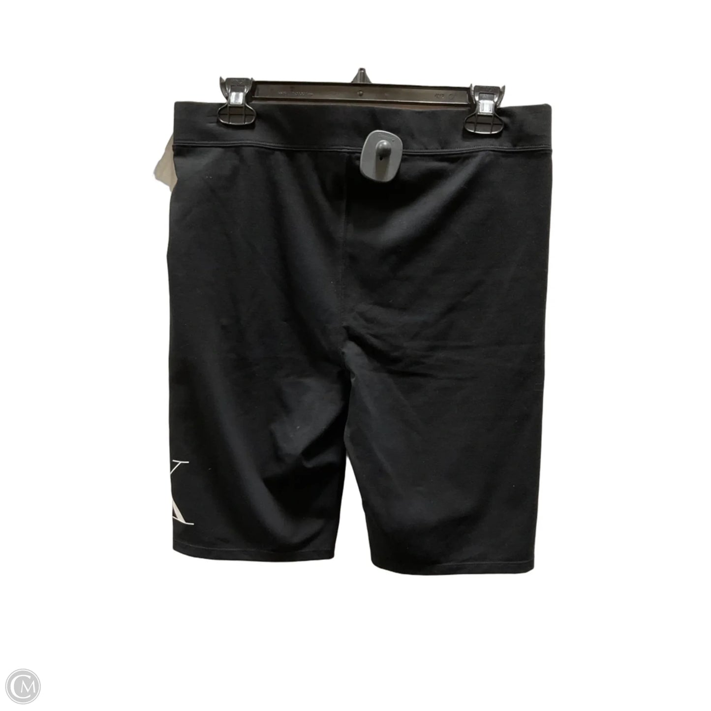 Athletic Shorts By Calvin Klein In Black & White, Size: L