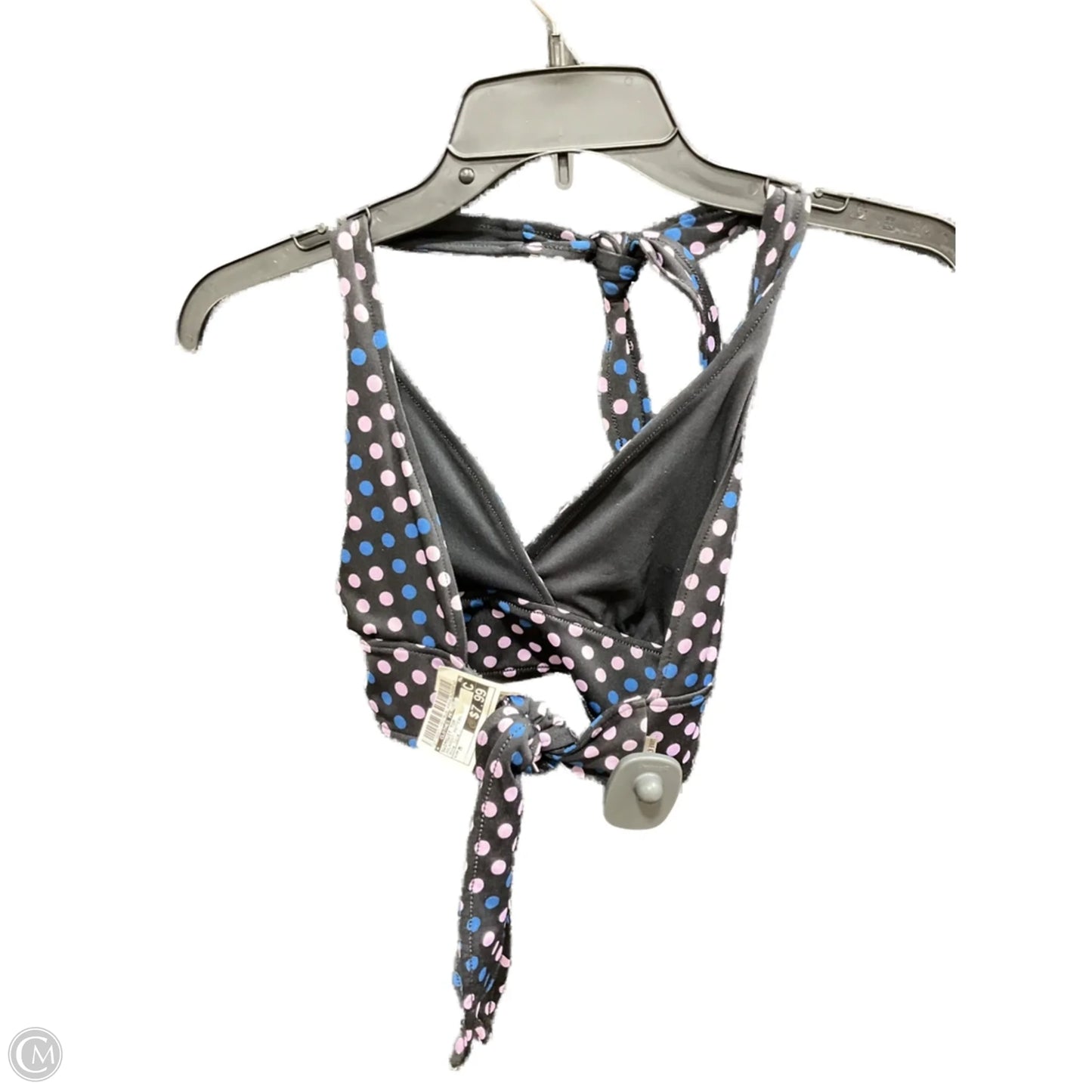 Swimsuit Top By Clothes Mentor In Polkadot Pattern, Size: M