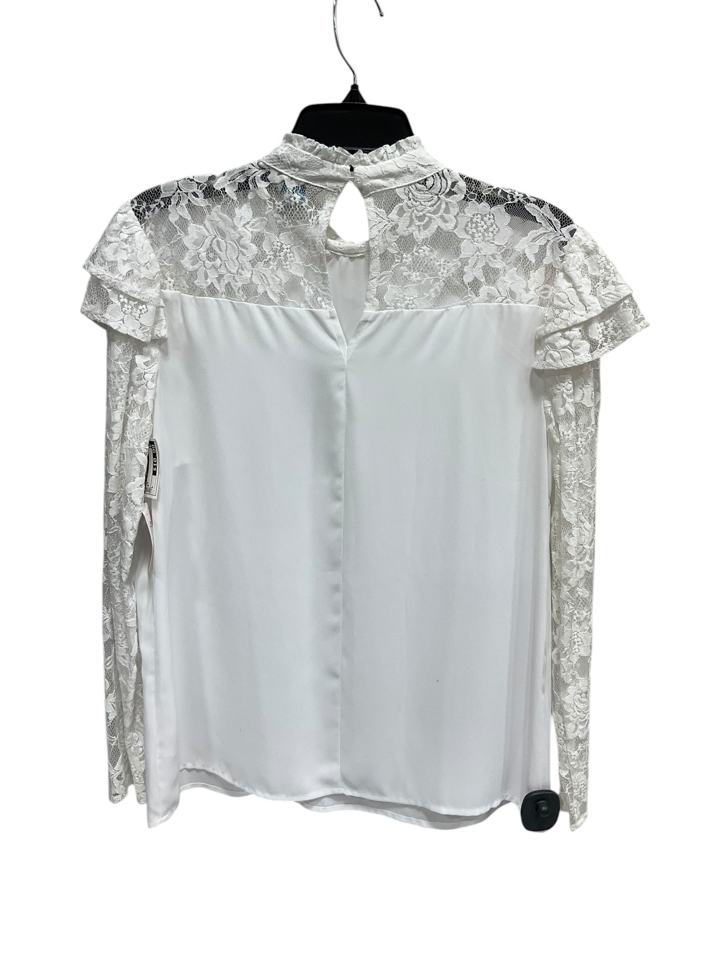 Top Long Sleeve By Belle + Sky In White, Size: L