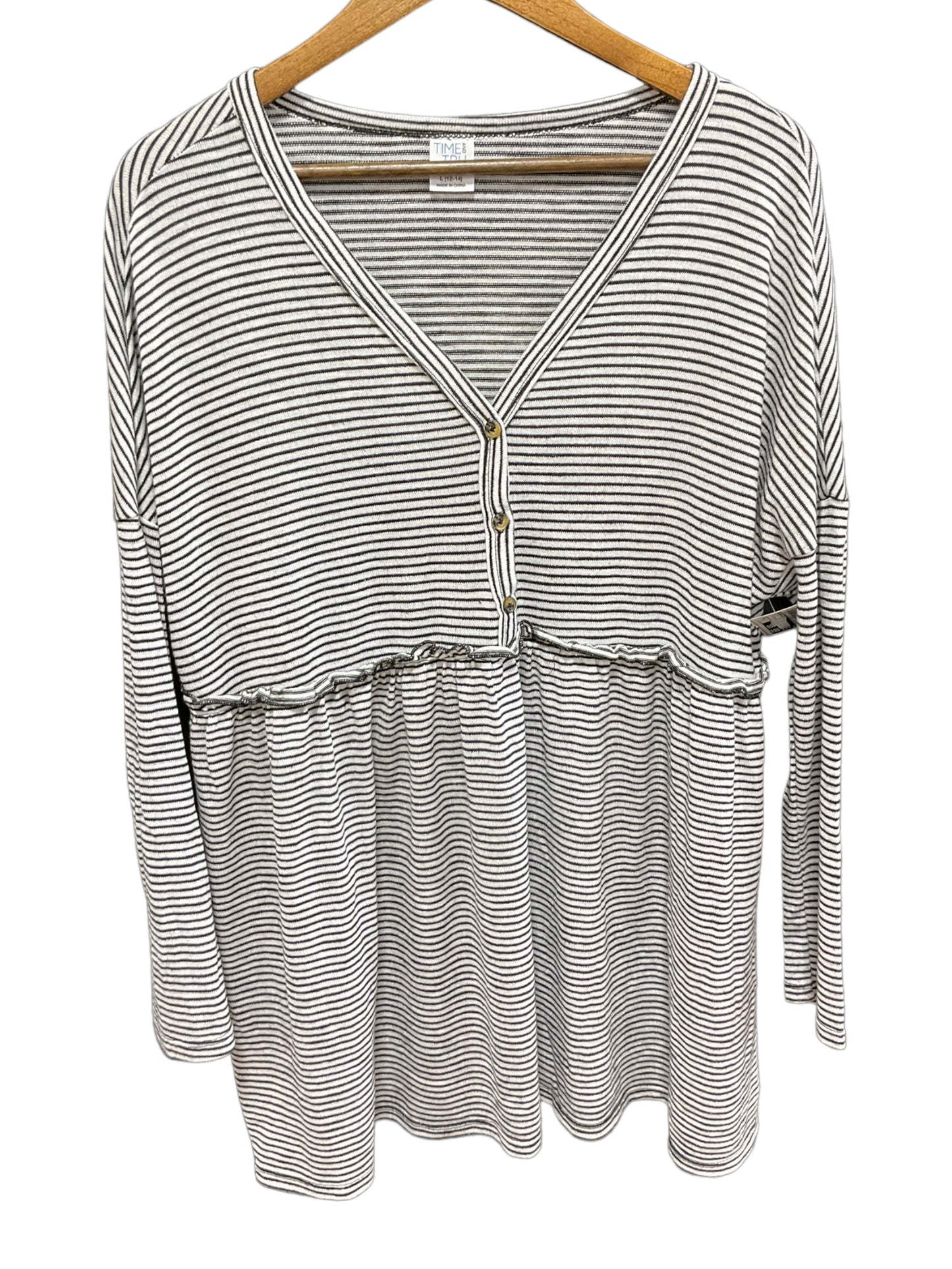 Maternity Top Long Sleeve By Time And Tru Size: L