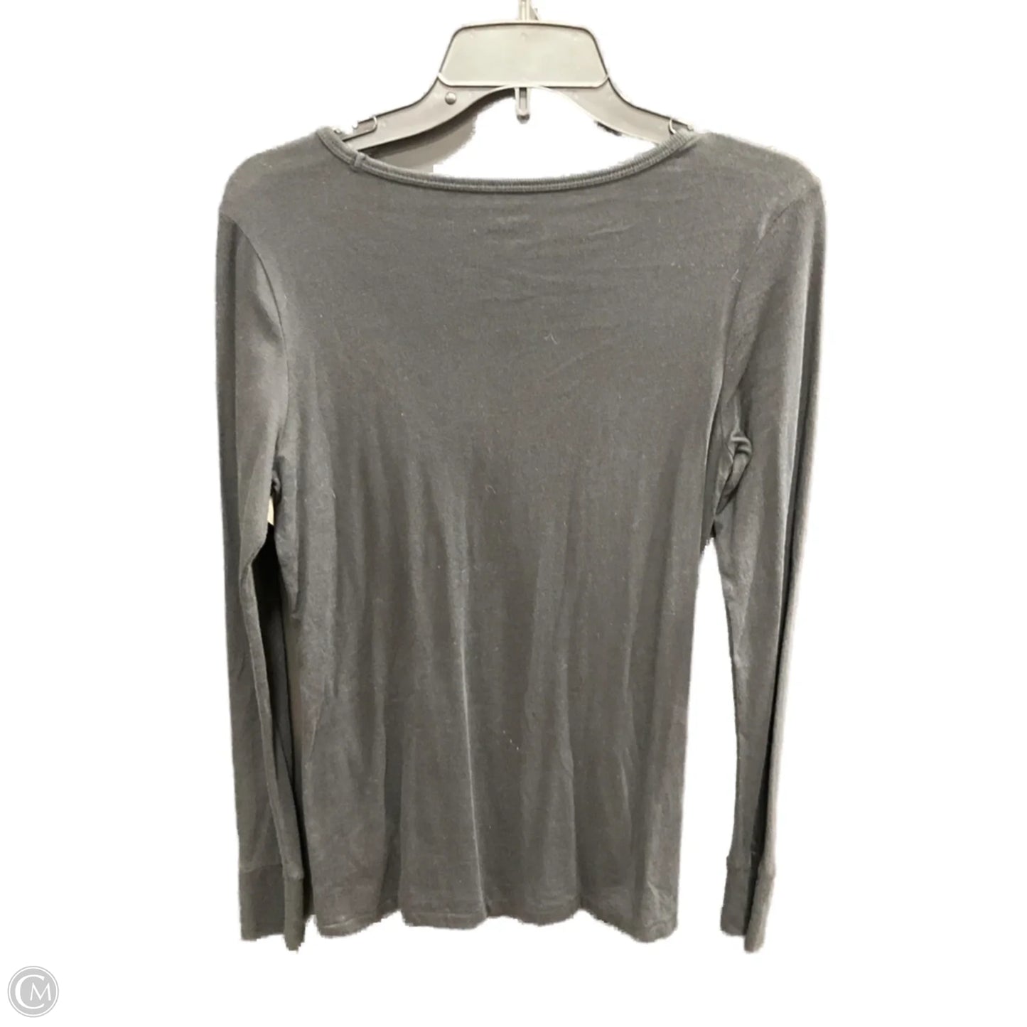 Top Long Sleeve Basic By Gap In Black, Size: S