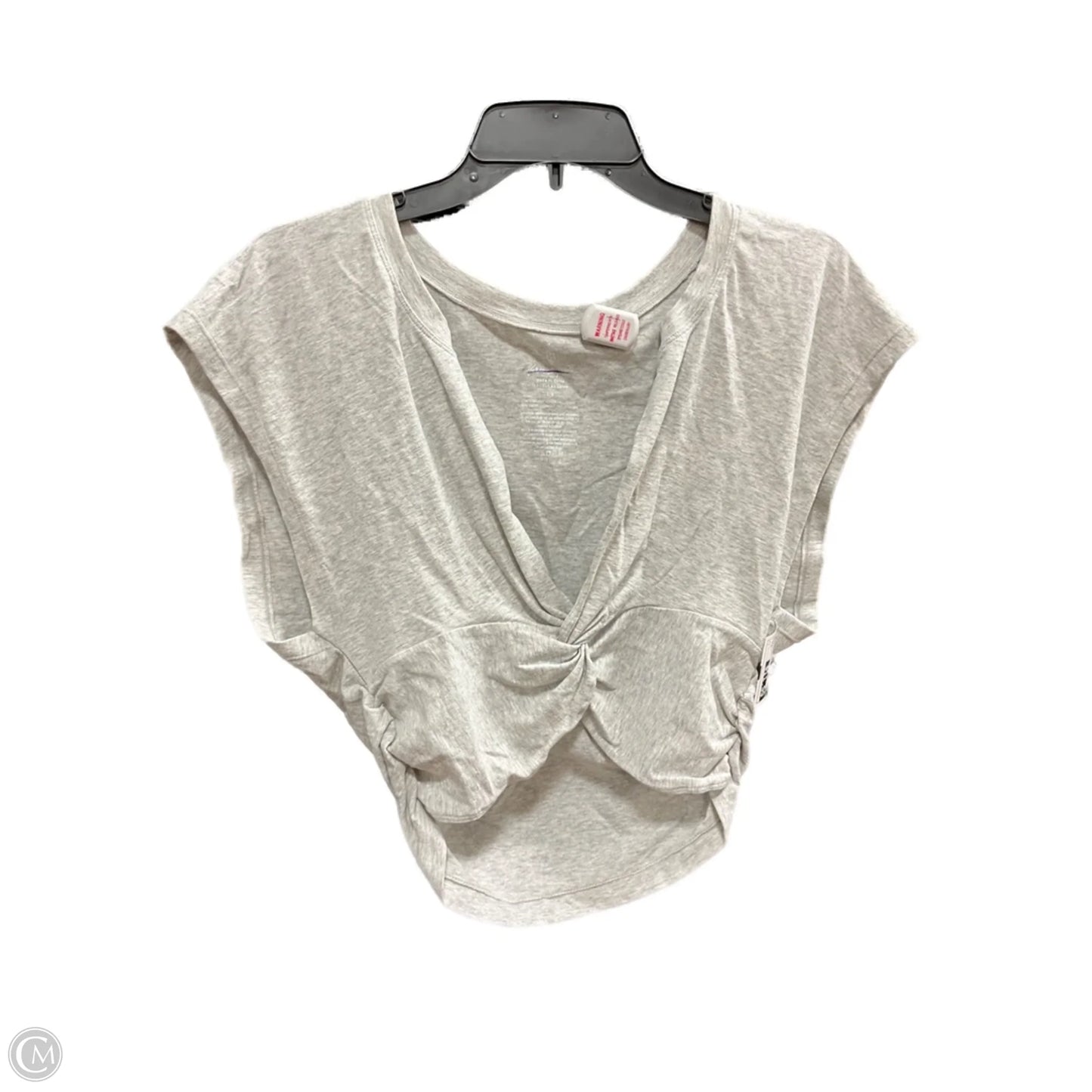 Top Short Sleeve By Free Press In Grey, Size: L