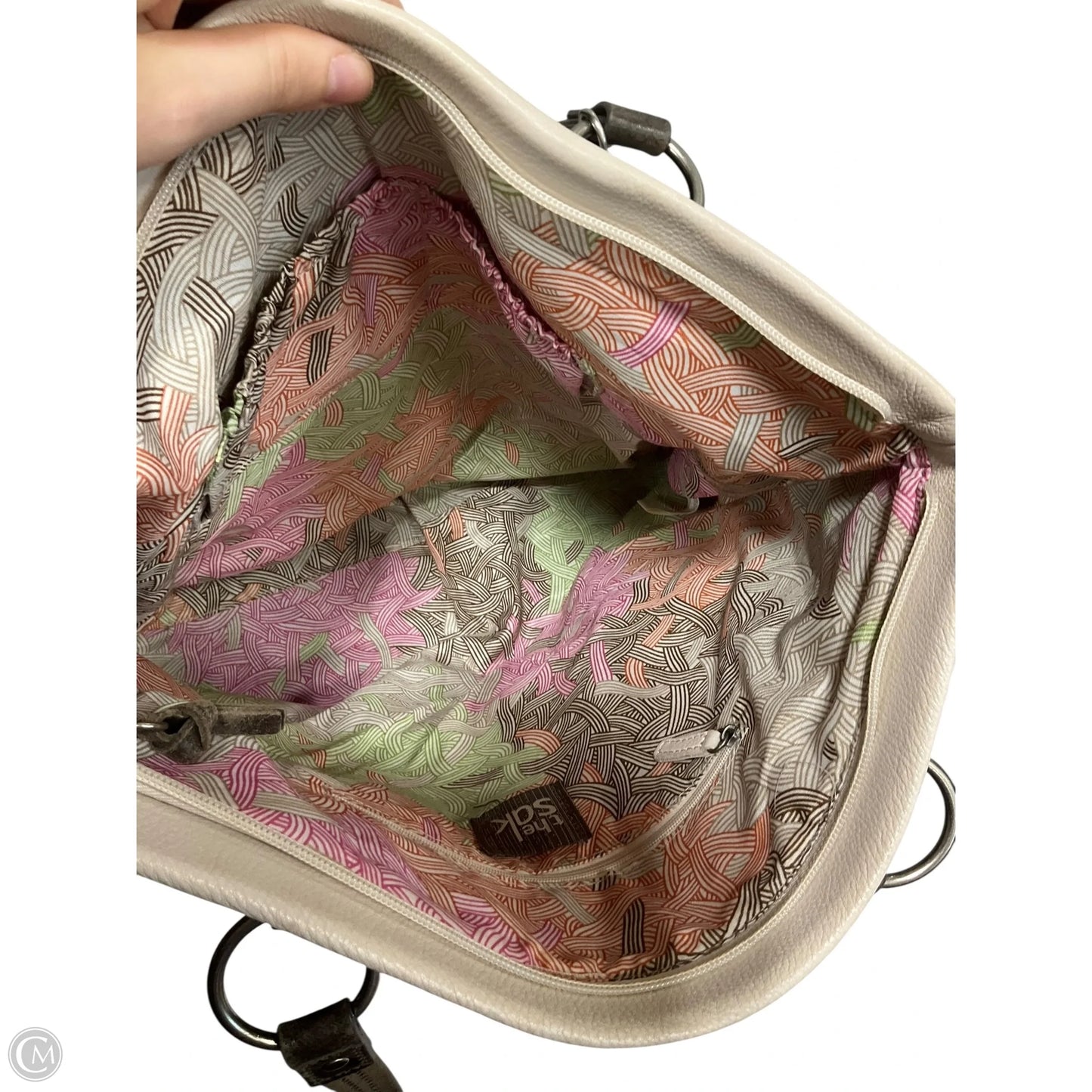 Handbag Leather By The Sak, Size: Medium