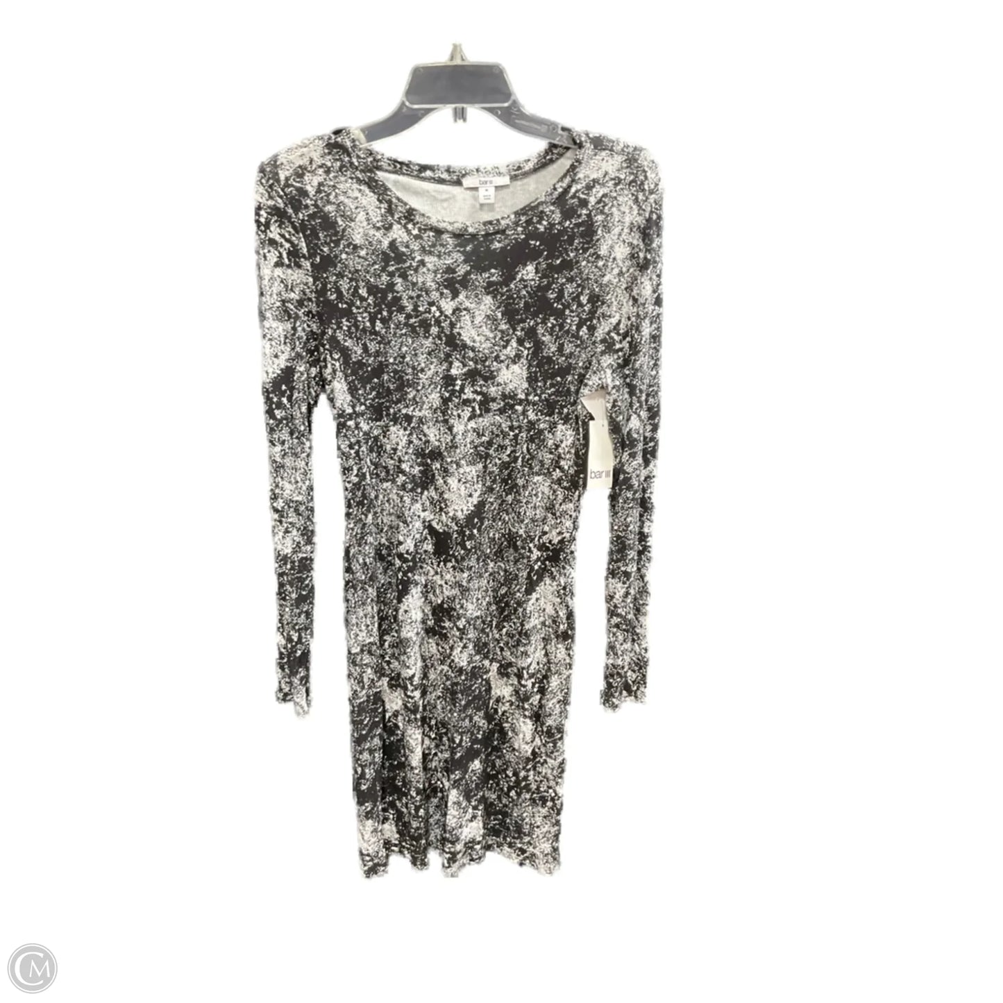 Dress Casual Midi By Bar Iii In Black & White, Size: M