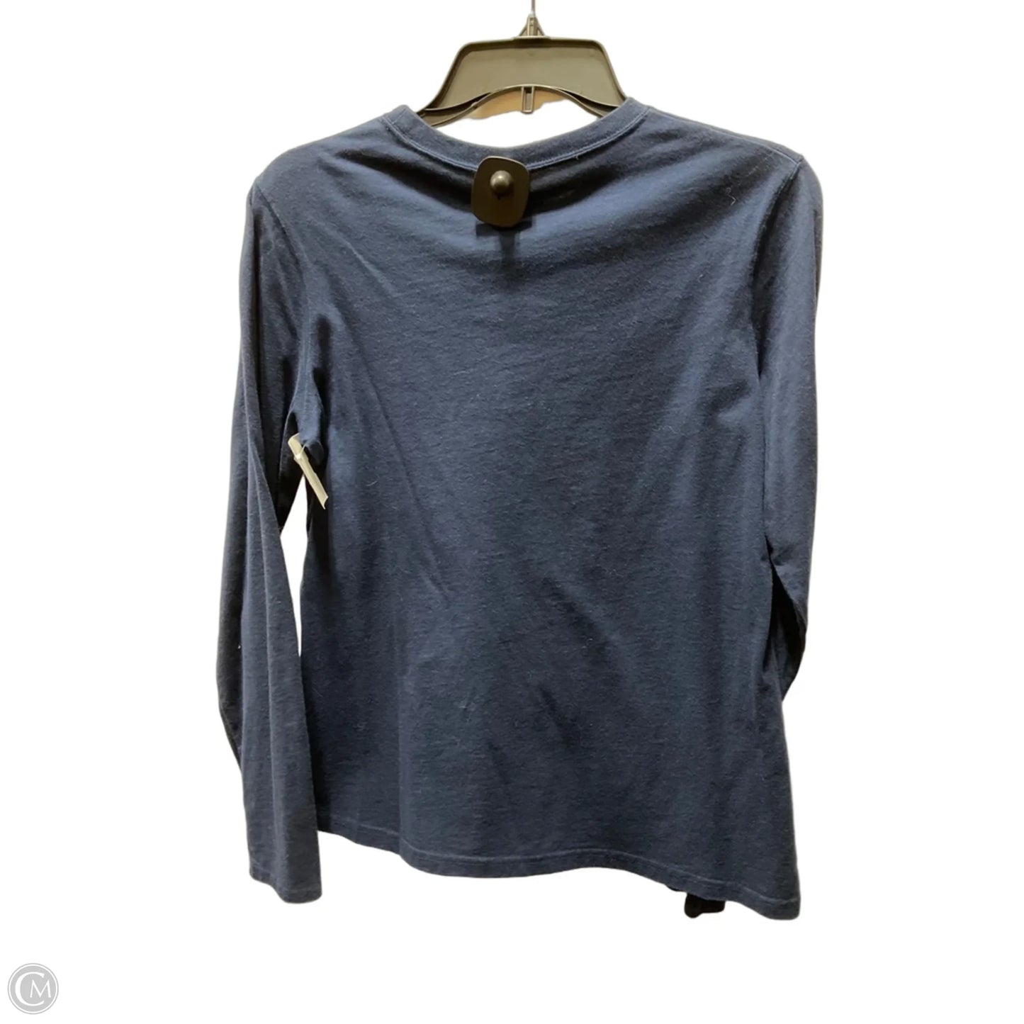 Athletic Top Long Sleeve Crewneck By Adidas In Blue, Size: M