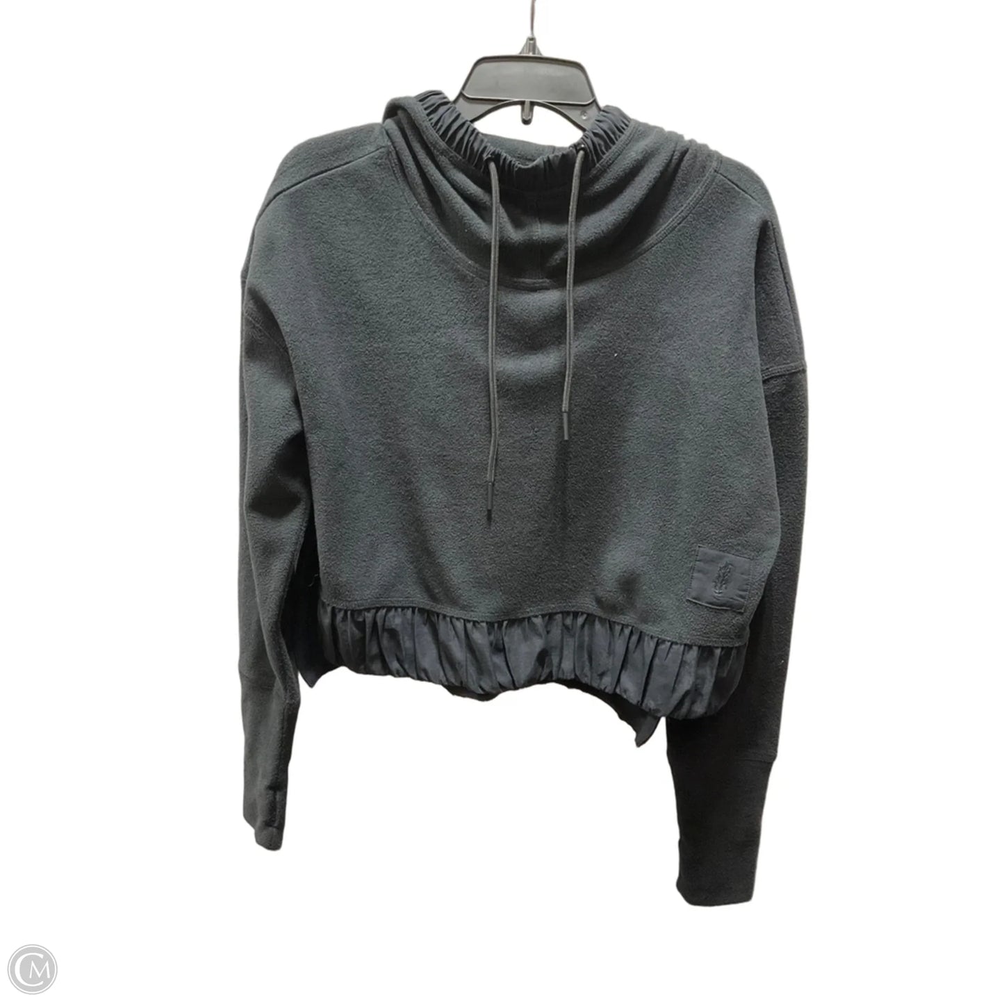 Athletic Top Long Sleeve Collar By Free People In Black, Size: S
