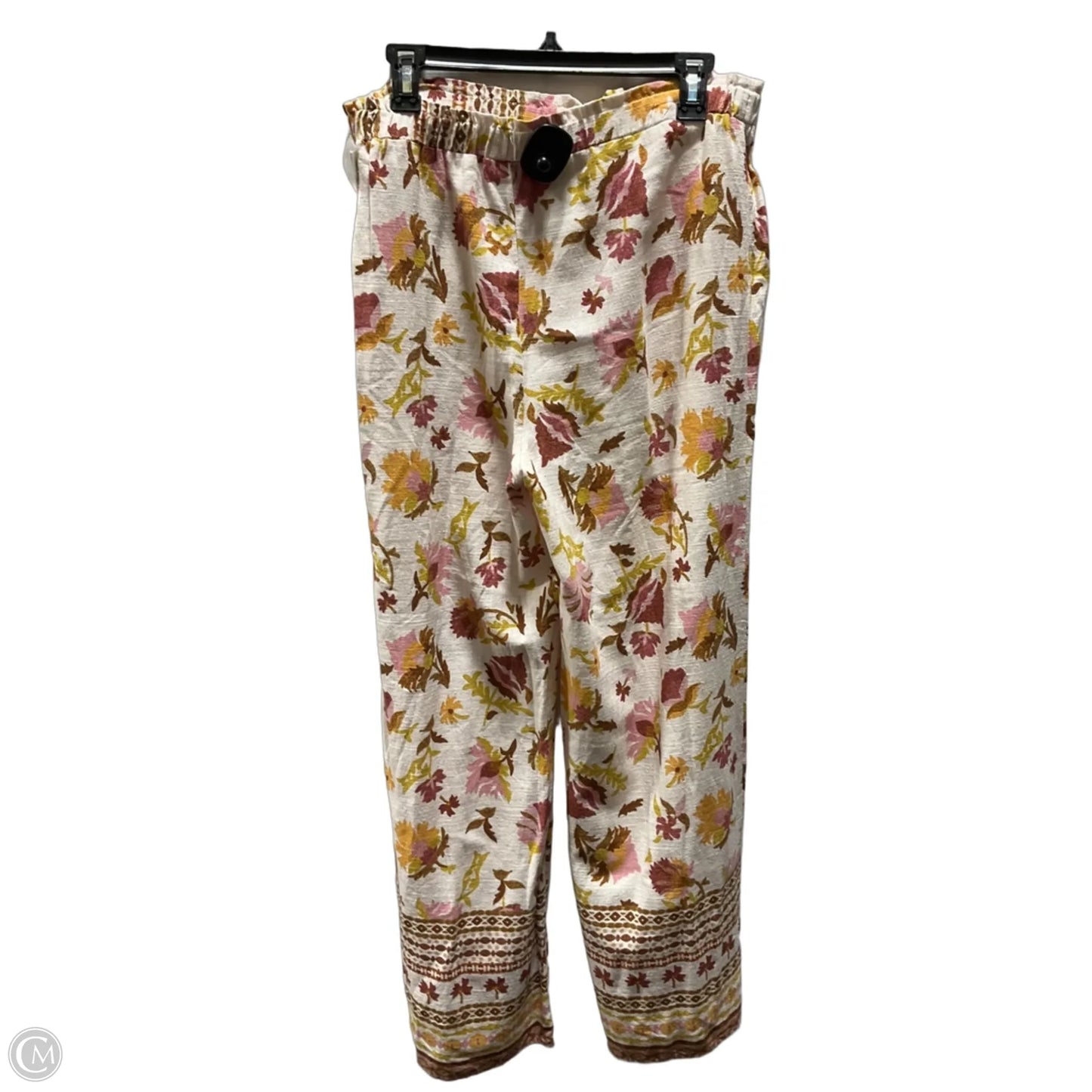 Pants Lounge By Good Luck Gem In Floral Print, Size: L