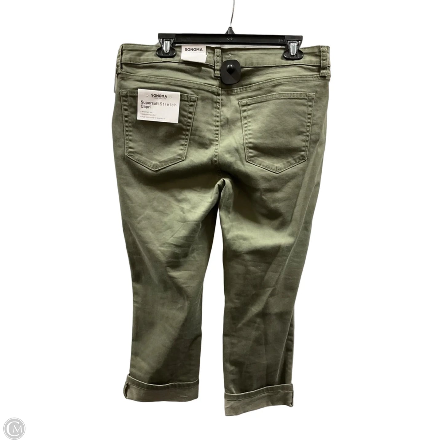 Capris By Sonoma In Green Denim, Size: 14