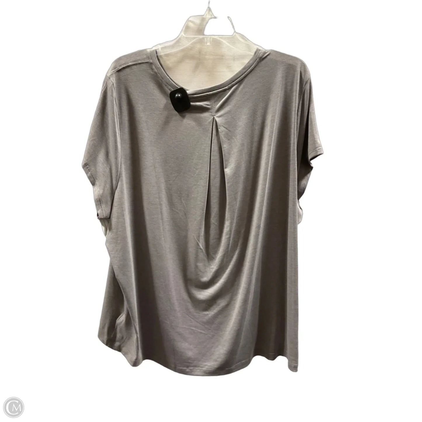 Athletic Top Short Sleeve By Athleta In Grey, Size: Xl