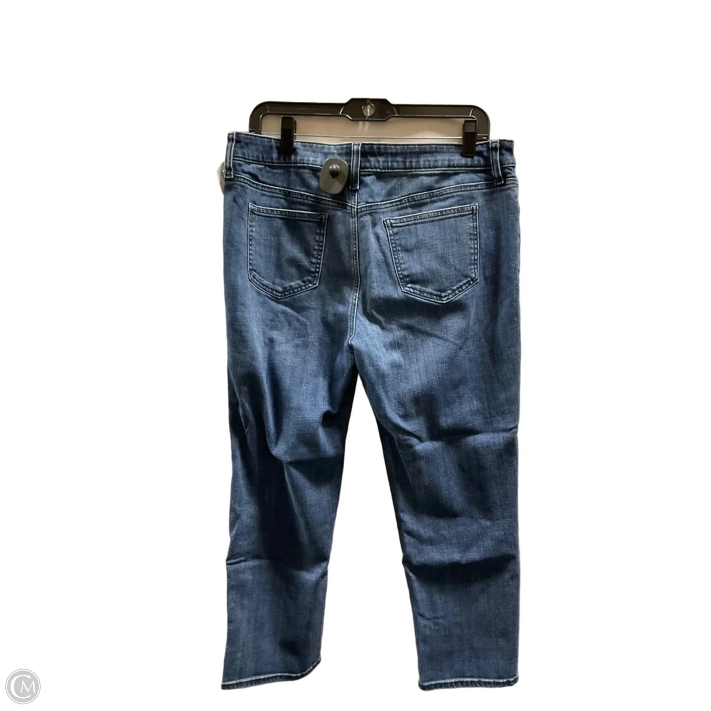 Jeans Cropped By Chicos In Blue Denim, Size: 10p
