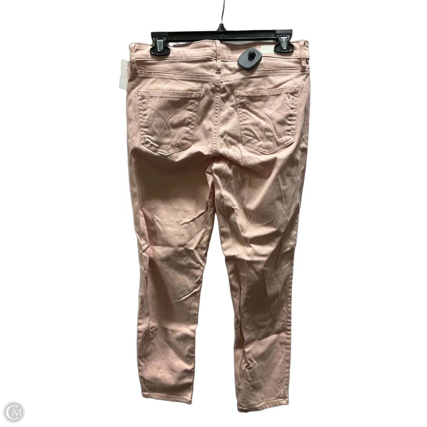 Jeans Skinny By Calvin Klein In Pink Denim, Size: 8