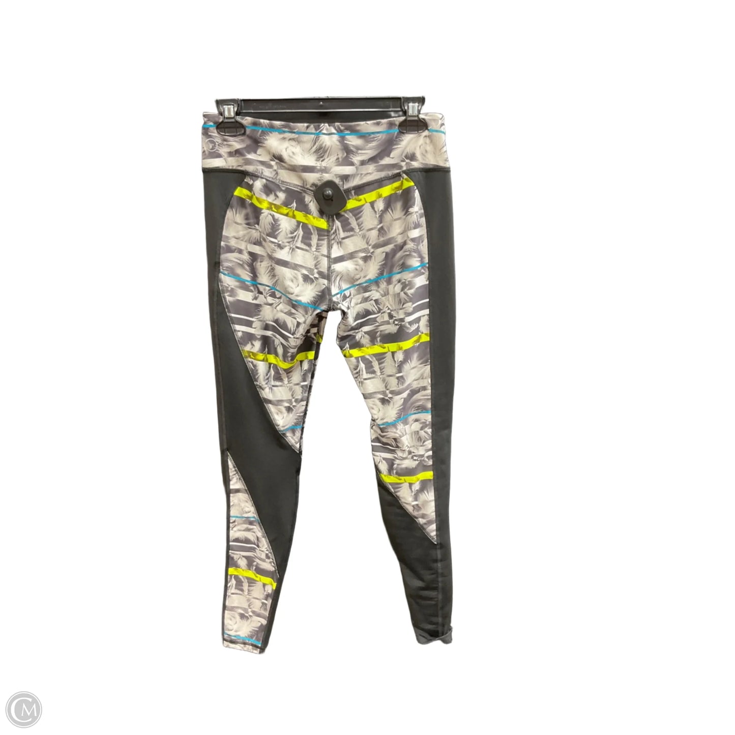 Athletic Leggings By Puma In Black & White, Size: L