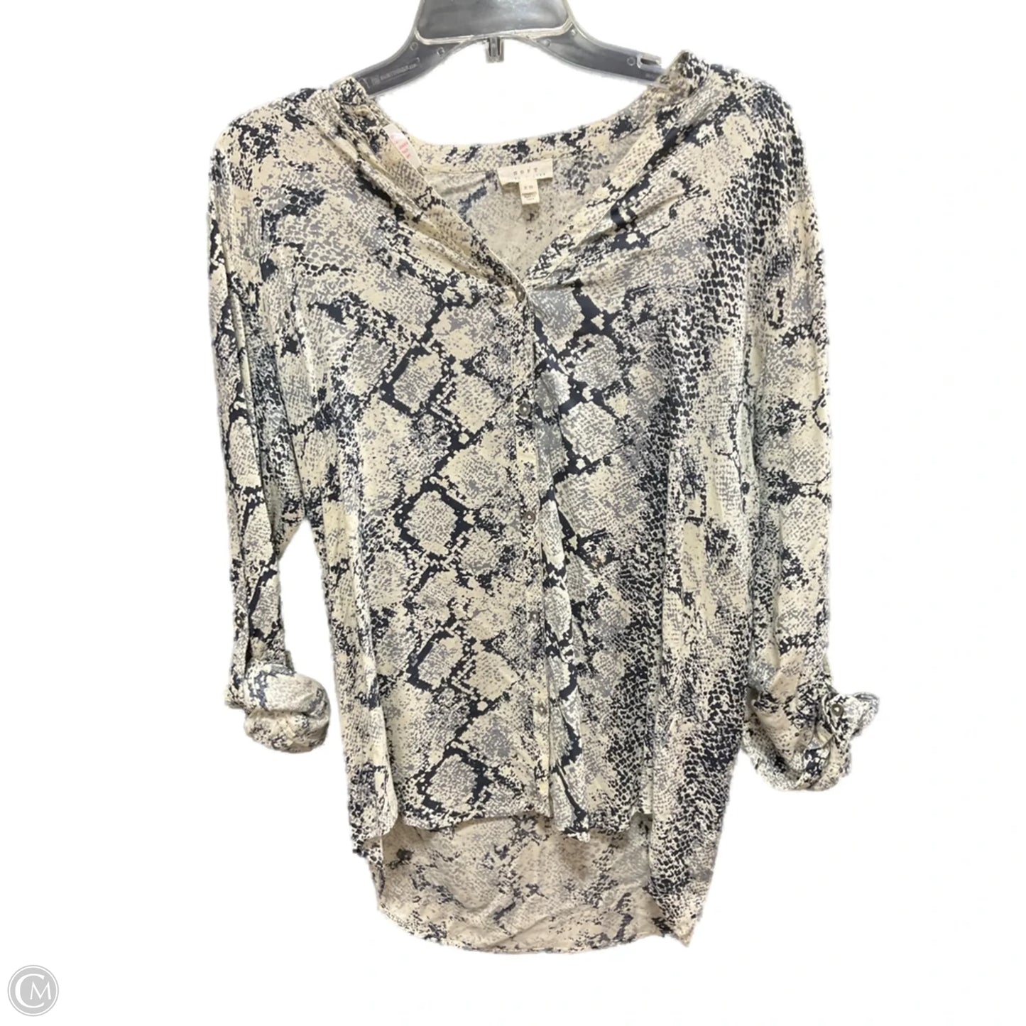 Top Long Sleeve By Clothes Mentor In Snakeskin Print, Size: Xs