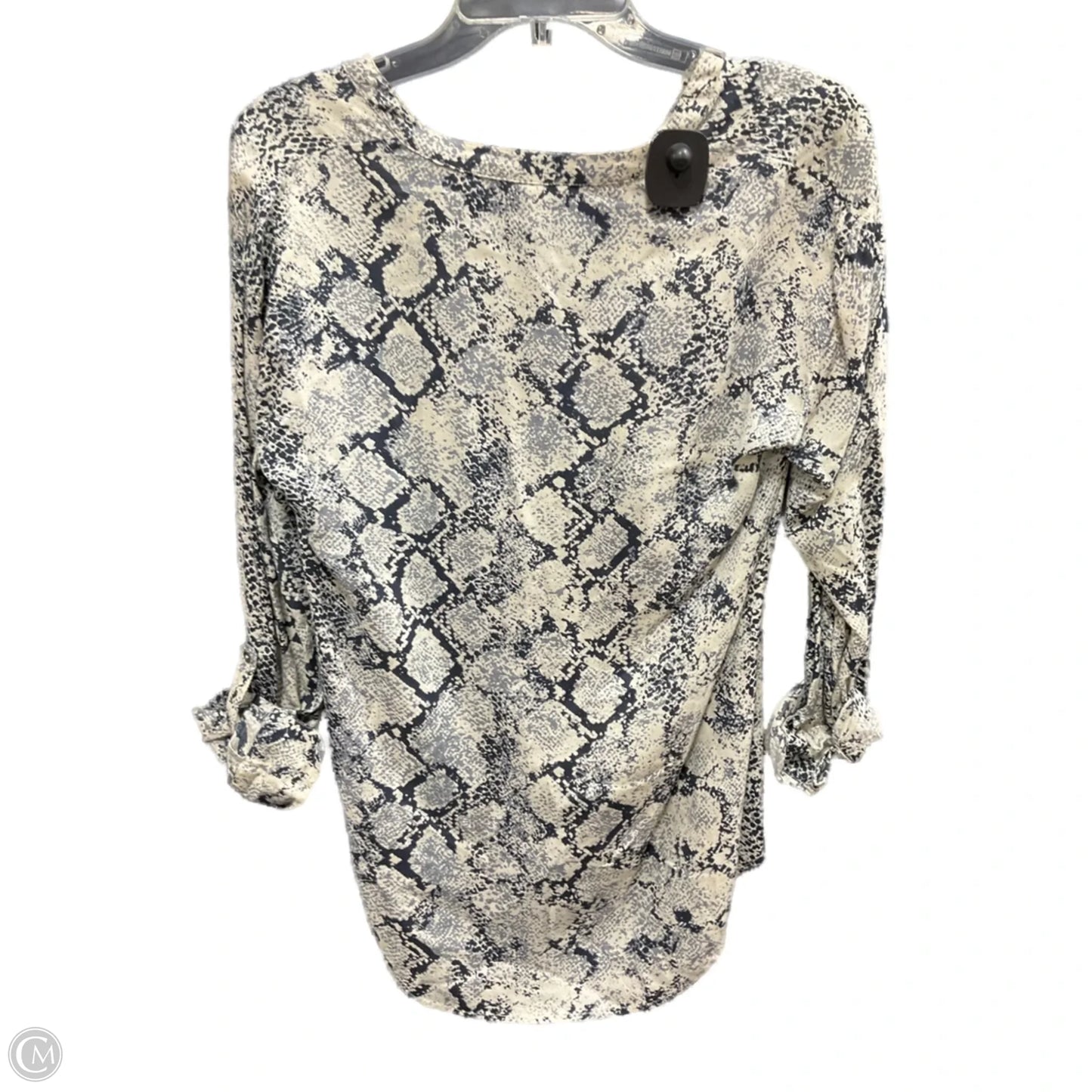 Top Long Sleeve By Clothes Mentor In Snakeskin Print, Size: Xs