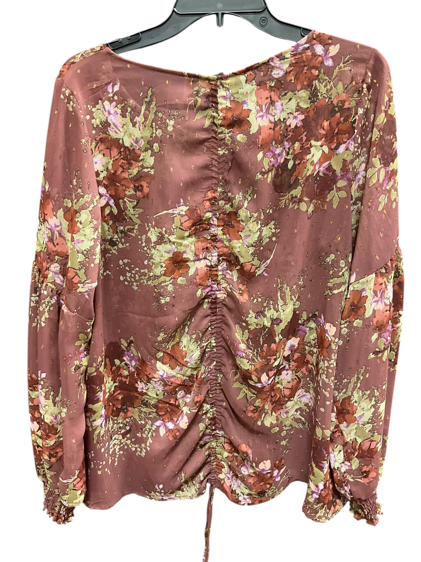 Top Long Sleeve By Clothes Mentor In Purple, Size: L