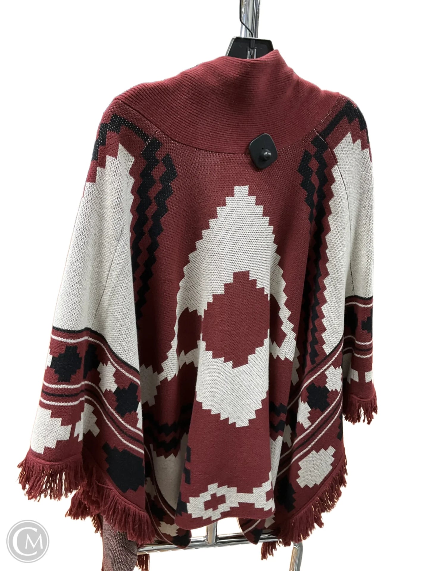 Shawl By L Agence In Red & White, Size: Xs