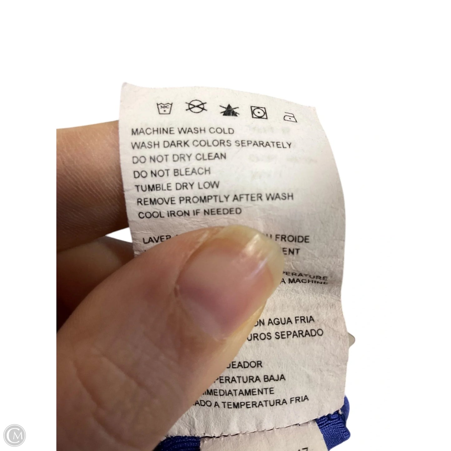 Athletic Tank Top By New Balance In Black & Blue, Size: M