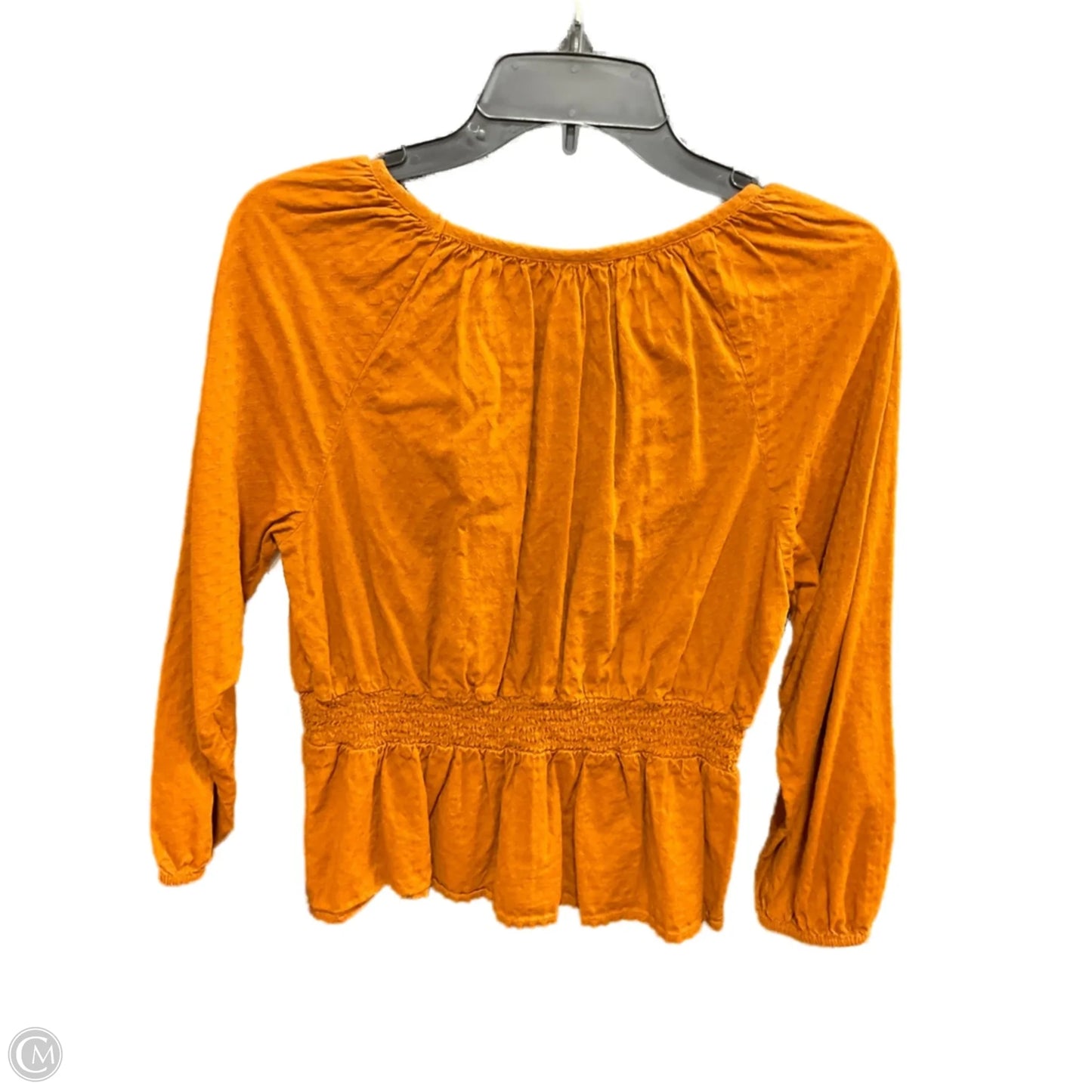 Top Long Sleeve By Universal Thread In Orange, Size: S