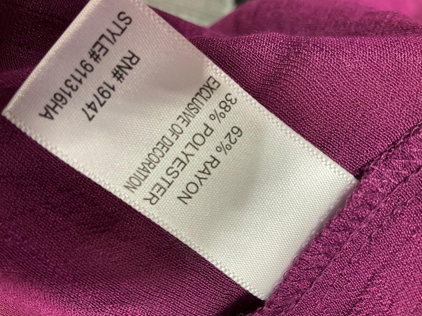 Top Long Sleeve By Counterparts In Purple, Size: L
